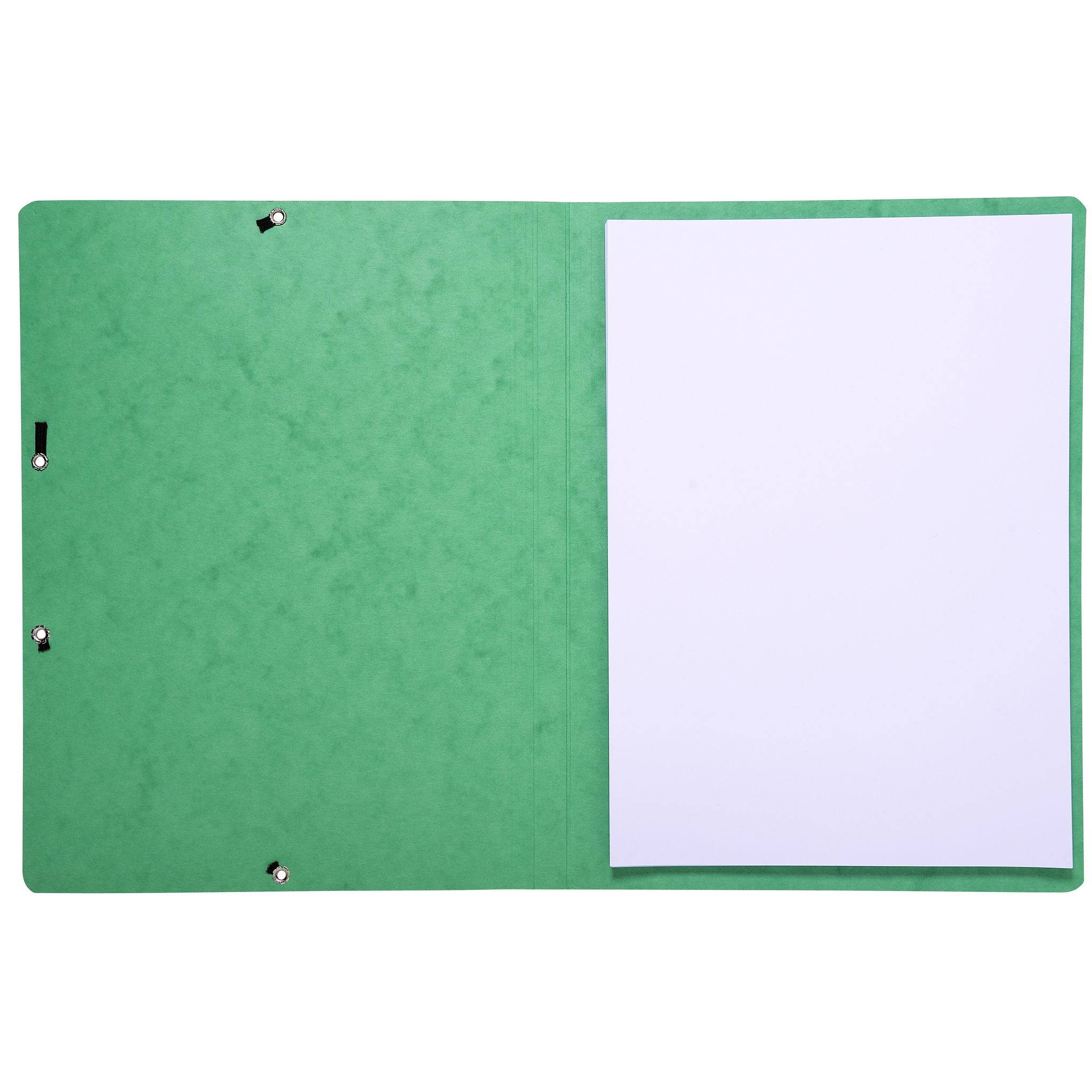 Exacompta 50x Eckspannmappe + Gummizug ohne Klappen, Karton, A4, Grün, 55413E