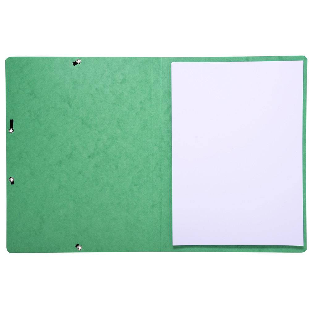 Exacompta 50x Eckspannmappe + Gummizug ohne Klappen, Karton, A4, Grün, 55413E