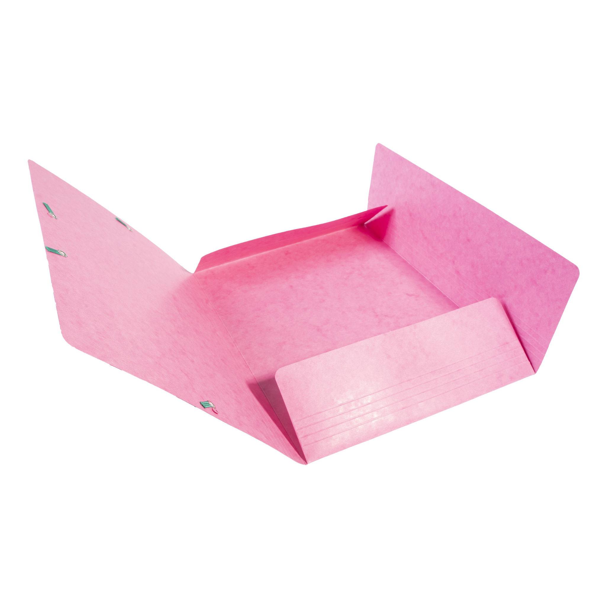 Exacompta 25x Sammelmappe + Gummizug 3 Klappen Karton 425g A4 MAXI Rosa 17108H