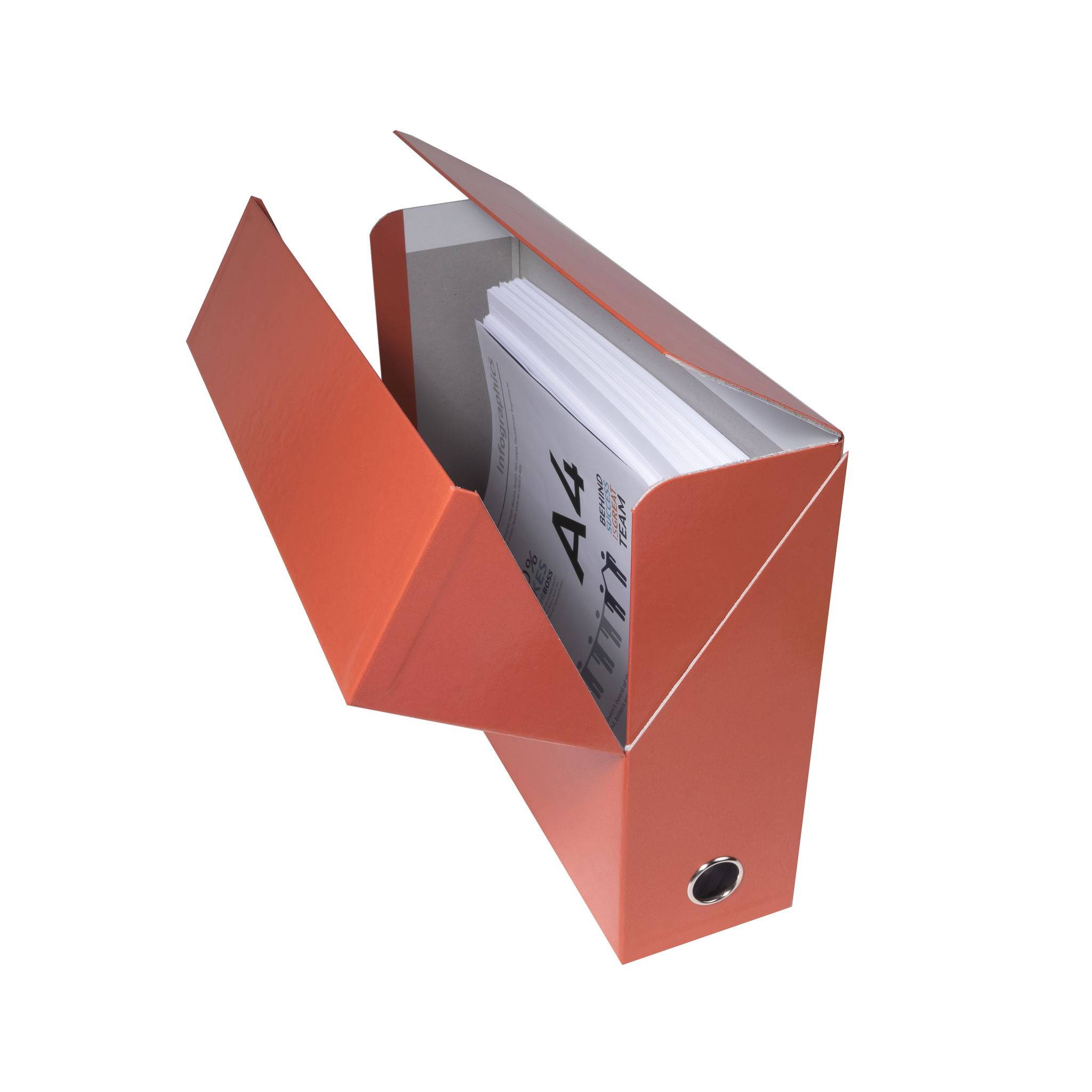 Exacompta 5x Transferbox Karton, Rücken 90mm, 25,5x34x9 cm A4, , Rot, 89925E