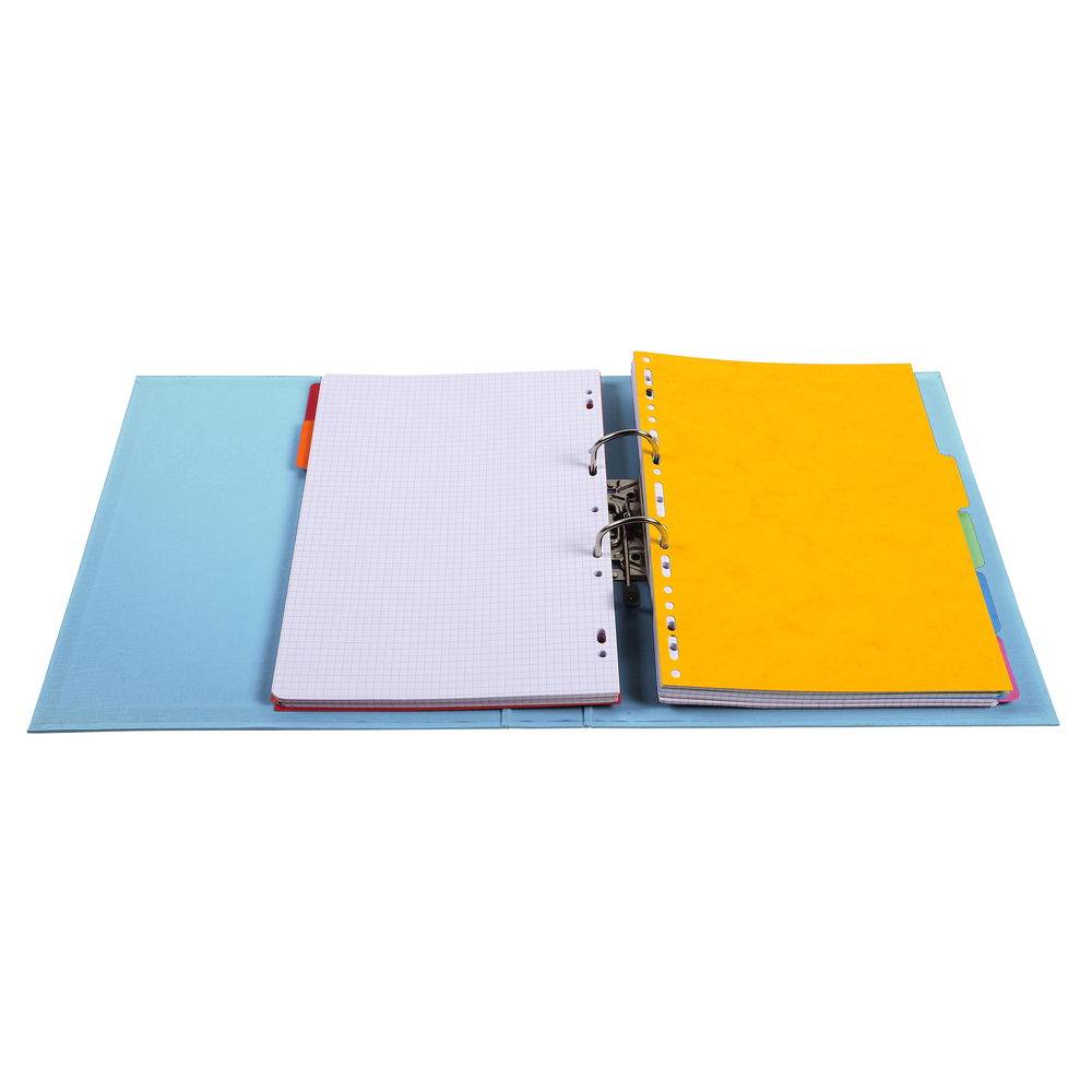 Exacompta 10x Ordner Prem'Touch PVC Rücken 50mm 32x29cm A4 Maxi Hellblau 53502E