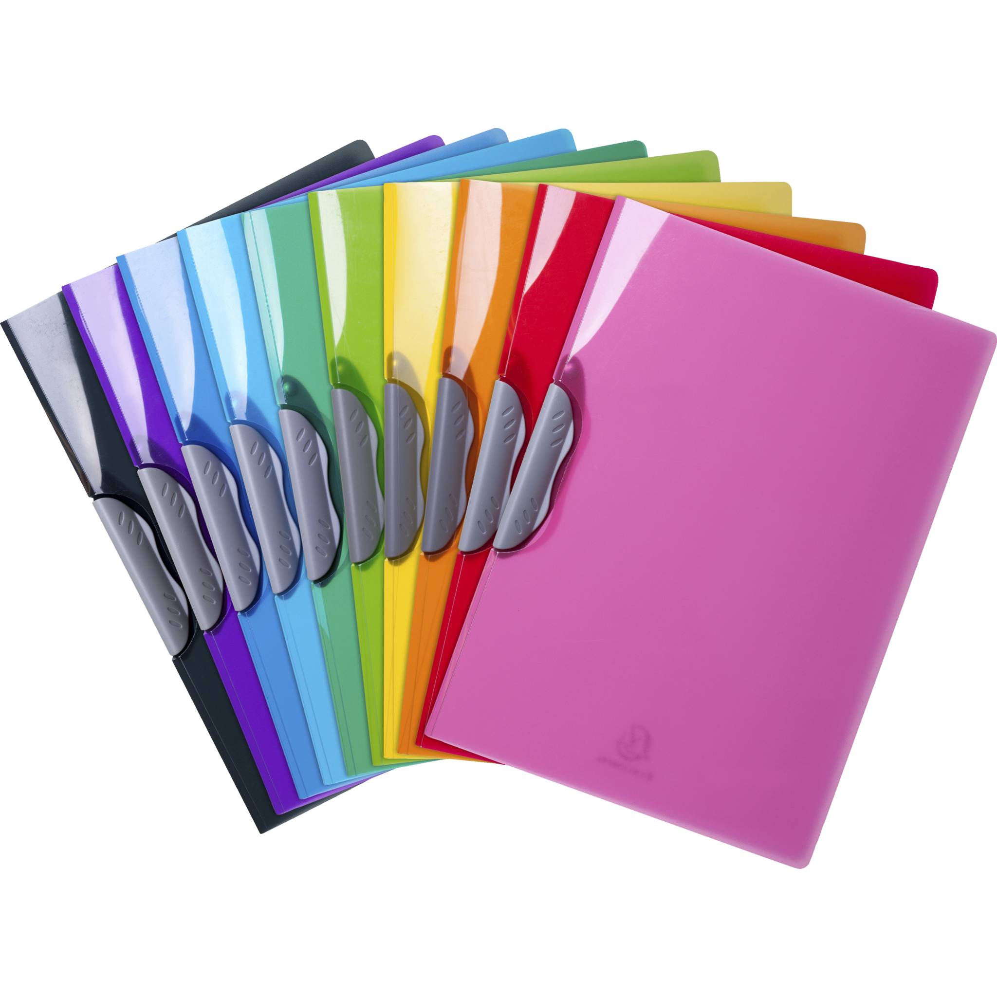 Exacompta 20x Präsentationsmappe blickdicht PP Clip-Design A4 sortiert 45670E