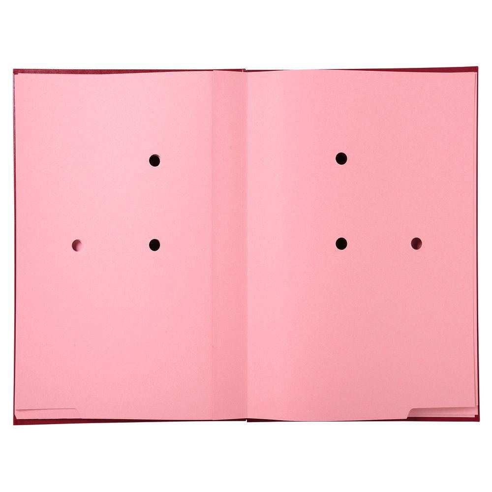Exacompta 8x Unterschriftenmappe Klassik, 20 Fächer, 24x35 cm - Rot - 57025E