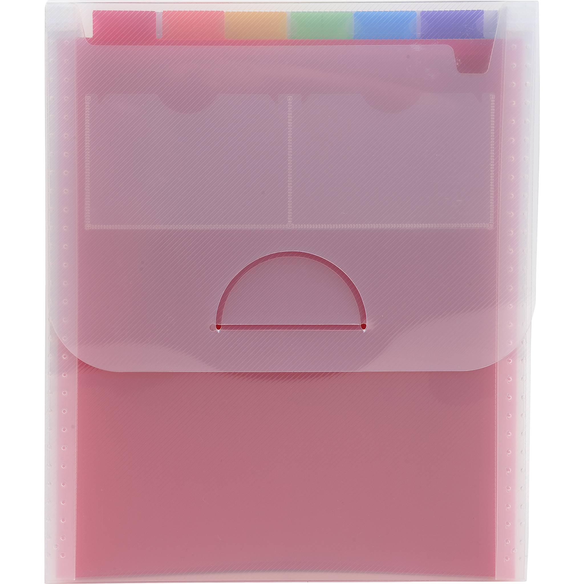 Exacompta 5x Fächermappe vertikal mit 6 Fächern, A4, Crystal, Kristall, 55798E