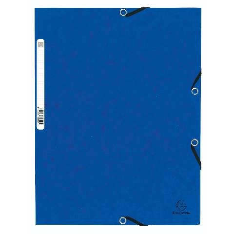 Exacompta 125x Sammelmappe + Gummizug 3 Klappen Karton A4 sortiert 55025E