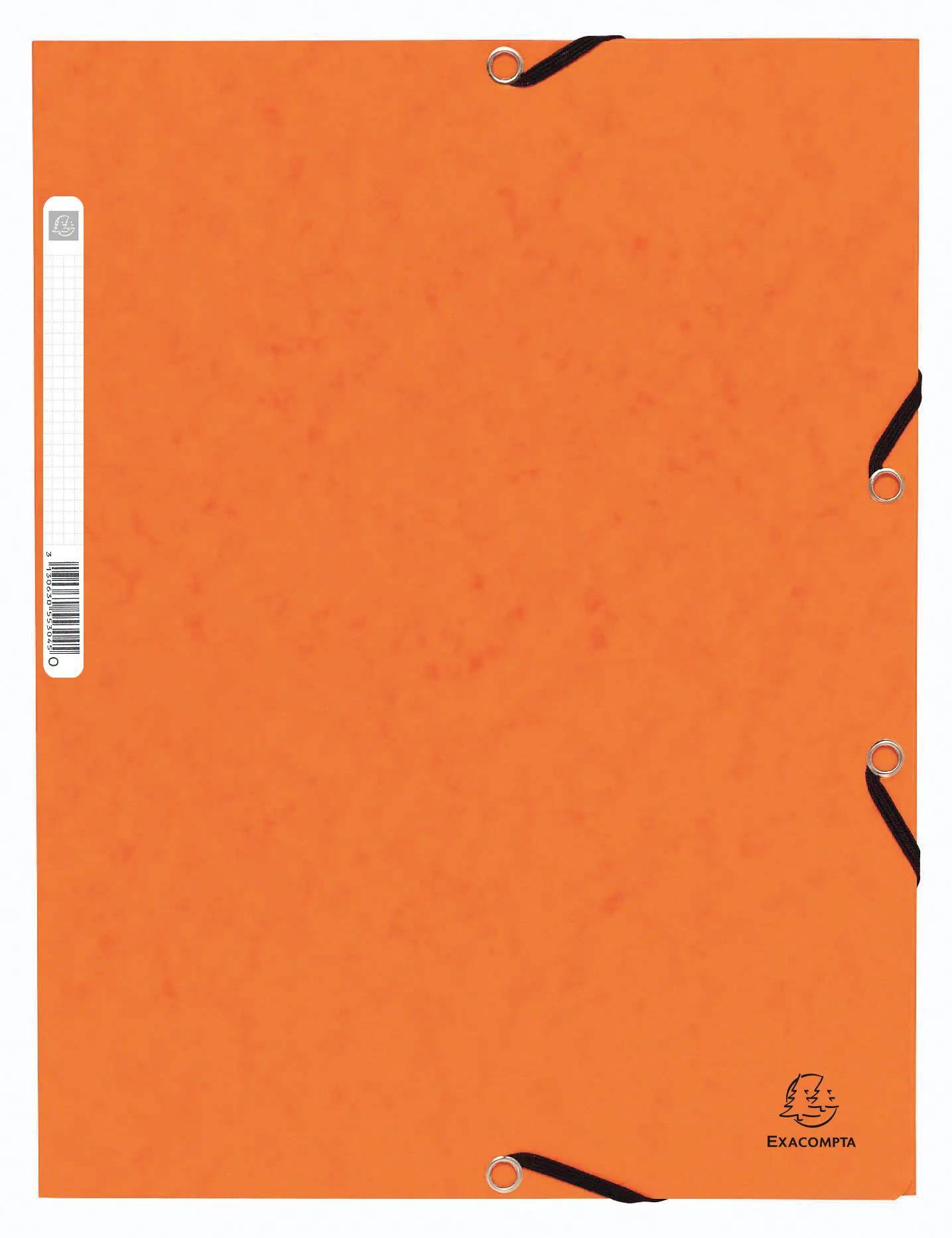 Exacompta 125x Sammelmappe + Gummizug 3 Klappen Karton A4 sortiert 55025E