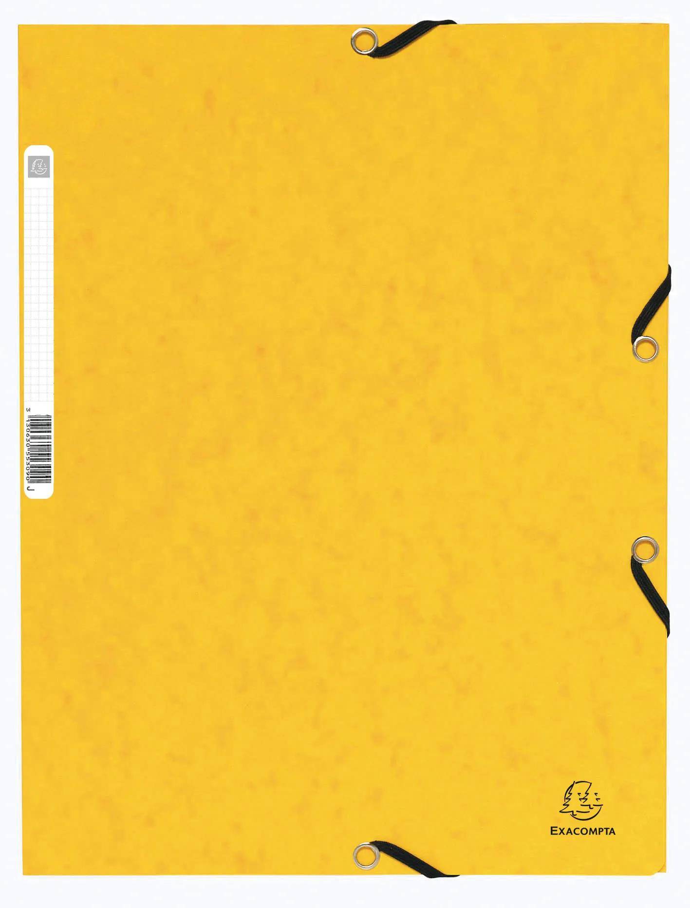 Exacompta 125x Sammelmappe + Gummizug 3 Klappen Karton A4 sortiert 55025E