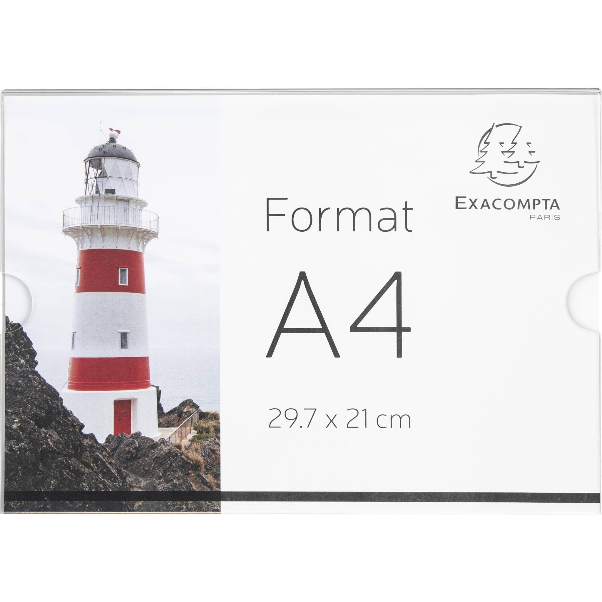 Exacompta 10x Wandsichttasche A4, horizontal, PMMA, Exacryl - Kristall - 84858QD