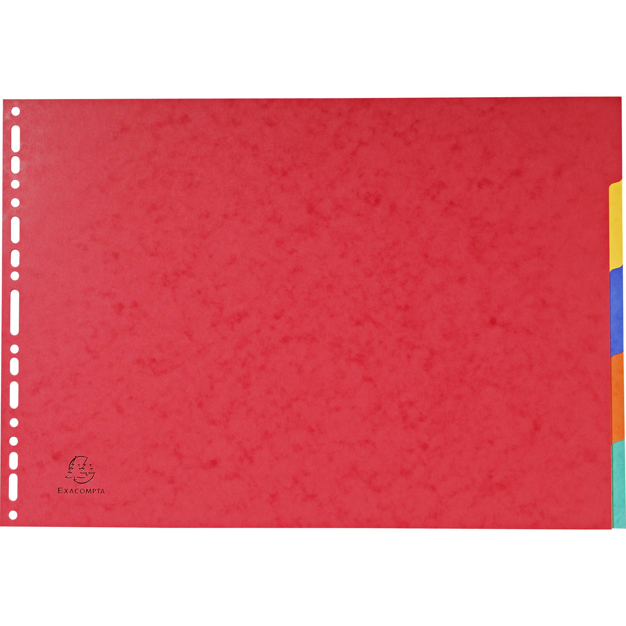 Exacompta 20x Register A3, Colorspan-Karton 400g, 5 Taben - 2905E