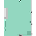 Exacompta 55528E 25x Sammelmappe mit Gummizug aus Colorspan-Karton 400g/m2 Serie Aquarel - A4 - Pastellblau