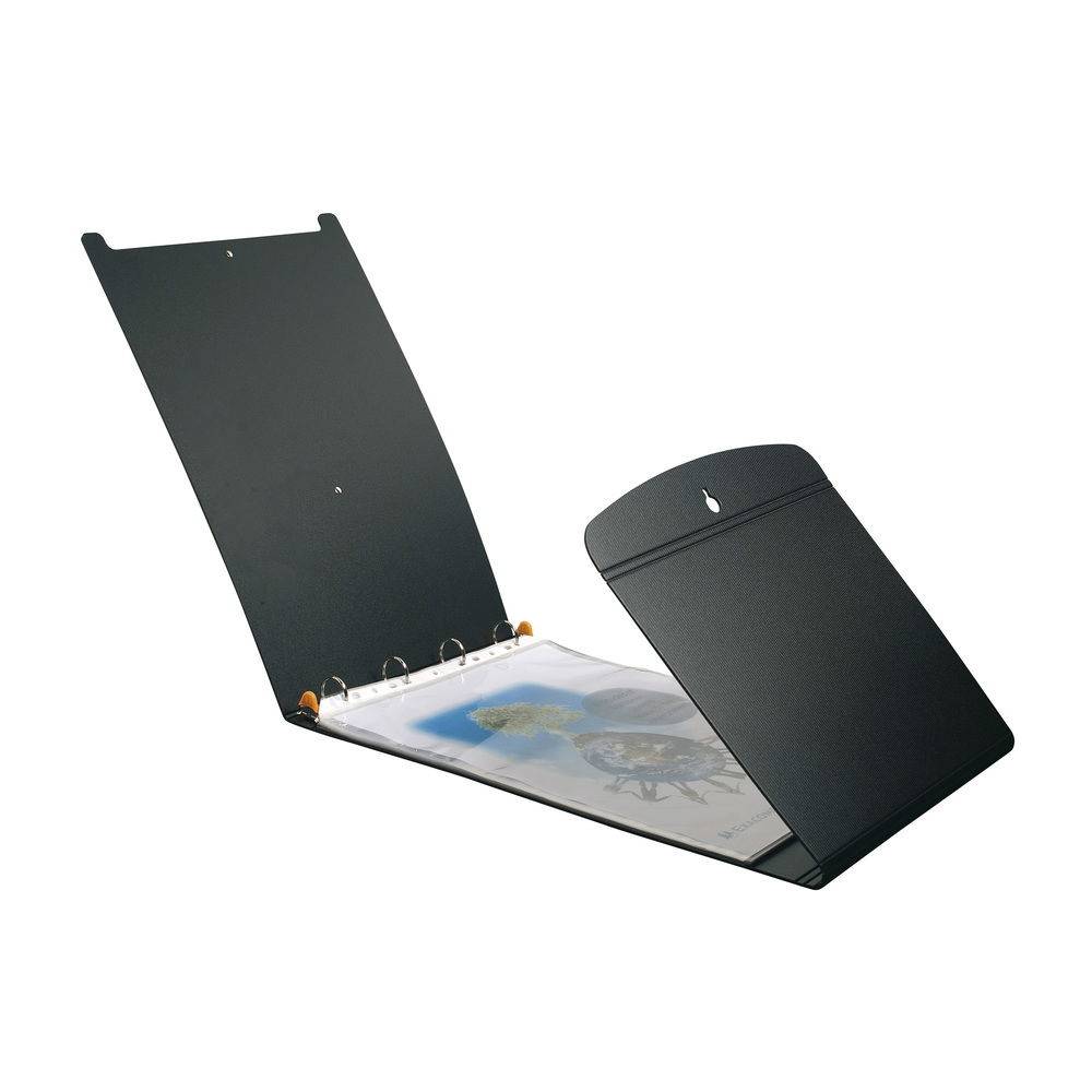 Exacompta 5x Präsentationsmappe 4 Ringen PP Rücken 30mm A3 Schwarz 56134E