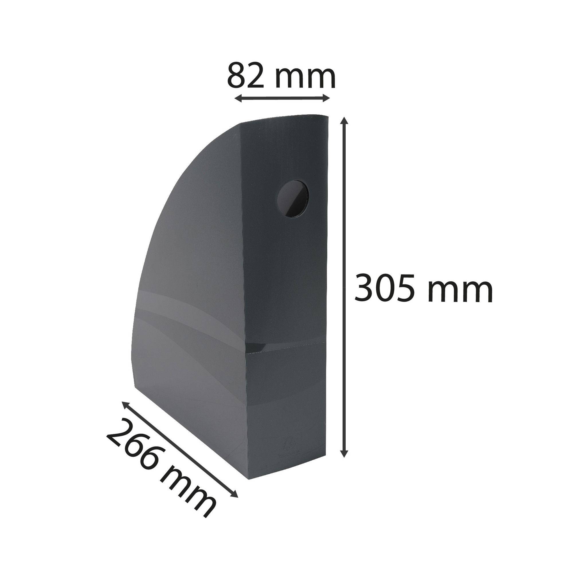 Exacompta 6x Stehsammler MAG-CUBE, Office - Dunkelgrau - 18207D