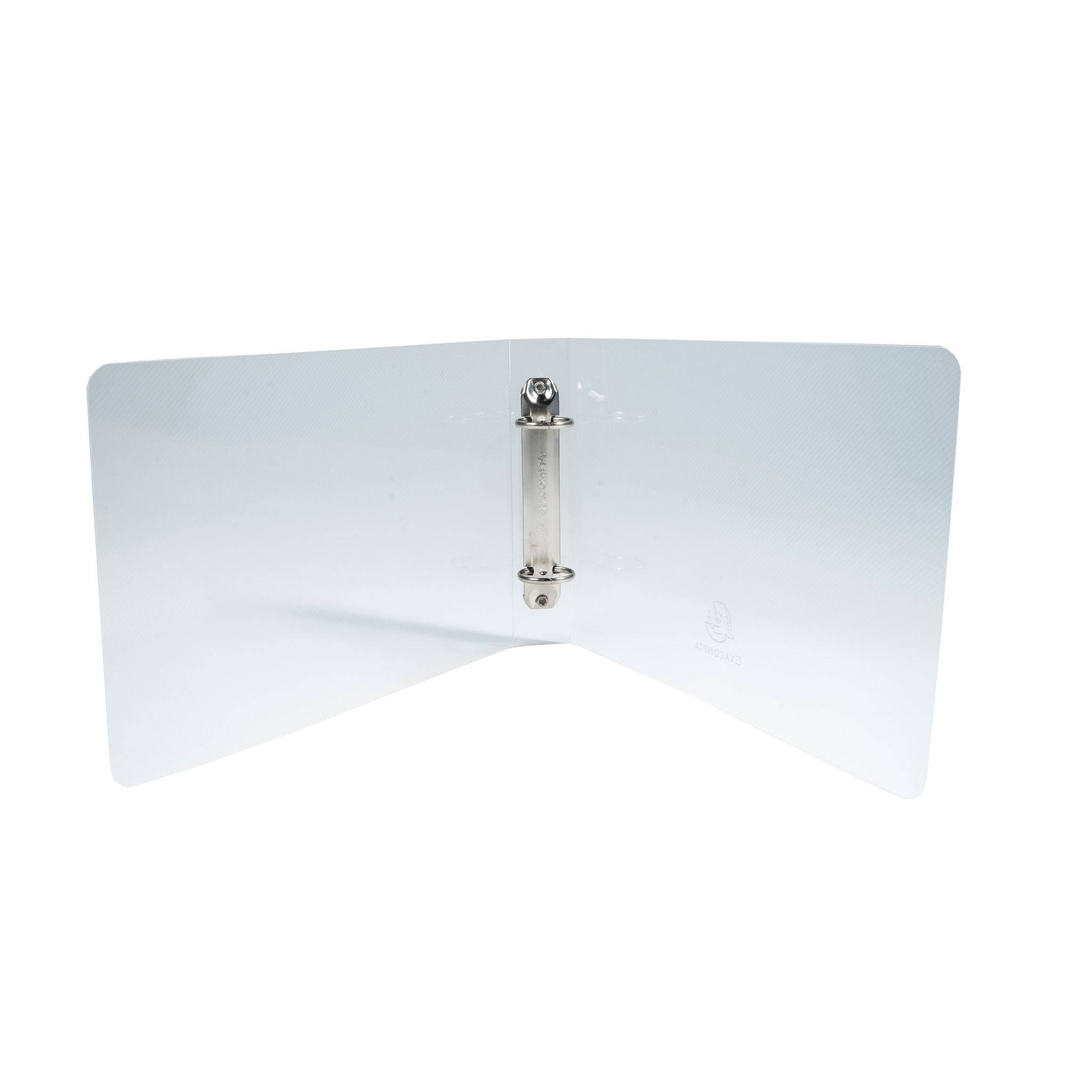 Exacompta 10x Ringbuch PP 700µ 2Ring 25mm Rücken 35mm für A5 Kristall 51091E