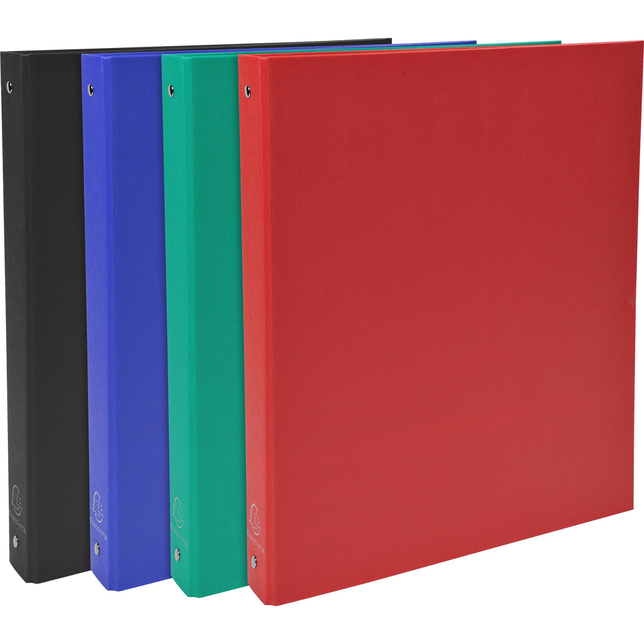 Exacompta 20x Ringbuch PP 18mm 4Ring 30mm Rücken 40mm 32x26cm A4 sortiert 51370E