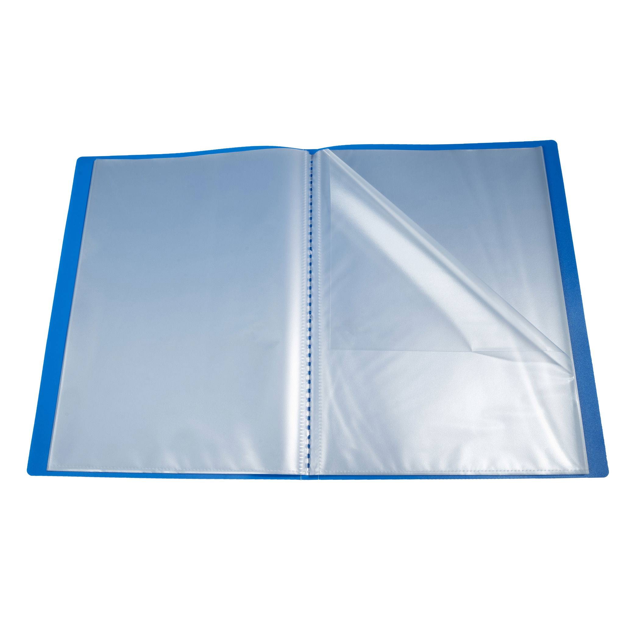 Exacompta 12x Sichtmappe A4 flexiblem Polypropylen, 40 Hüllen, Hellblau, 8547E