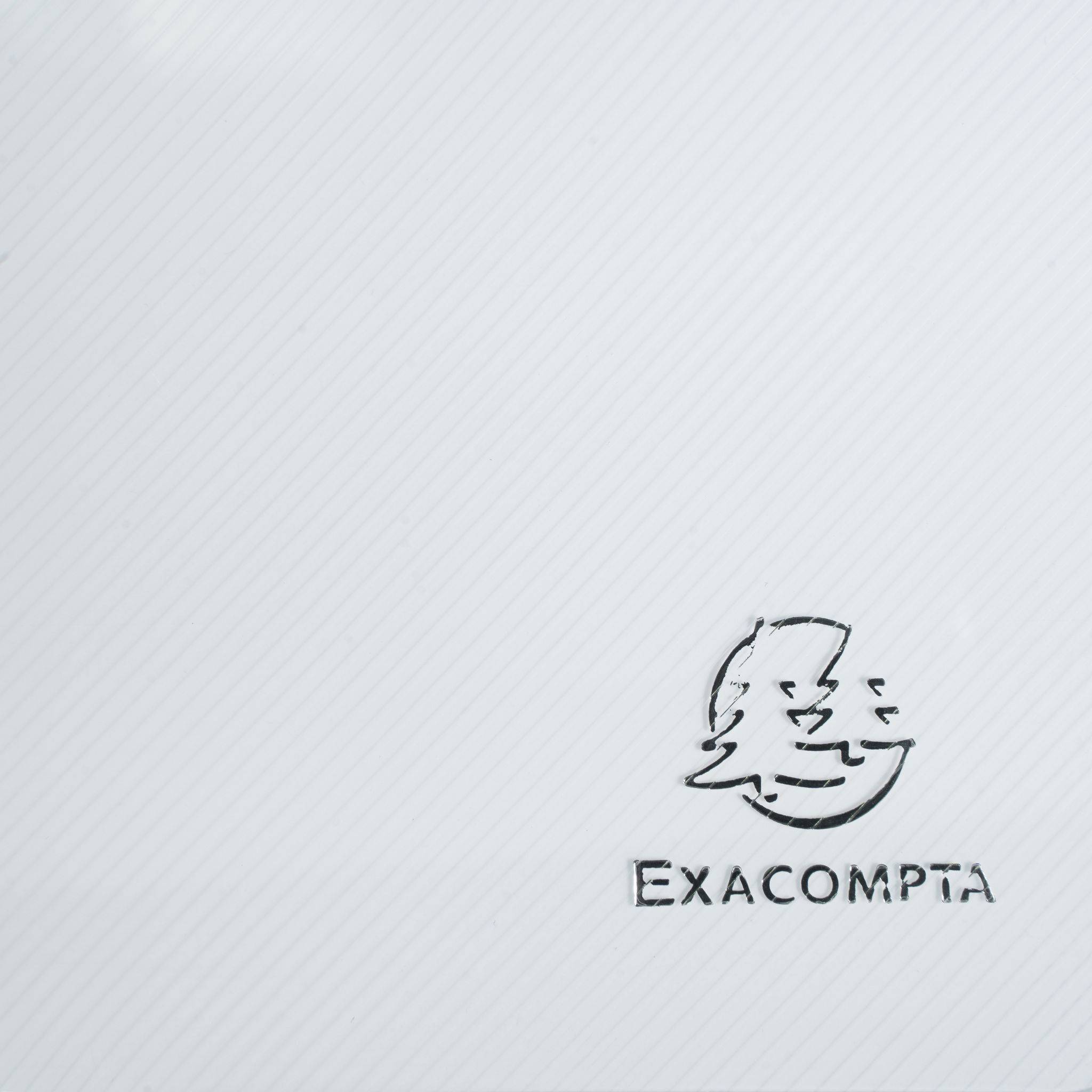 Exacompta 25x Sammelmappe +3 Klappen Gummizug PP 500µ Crystal A4 Kristall 56742E