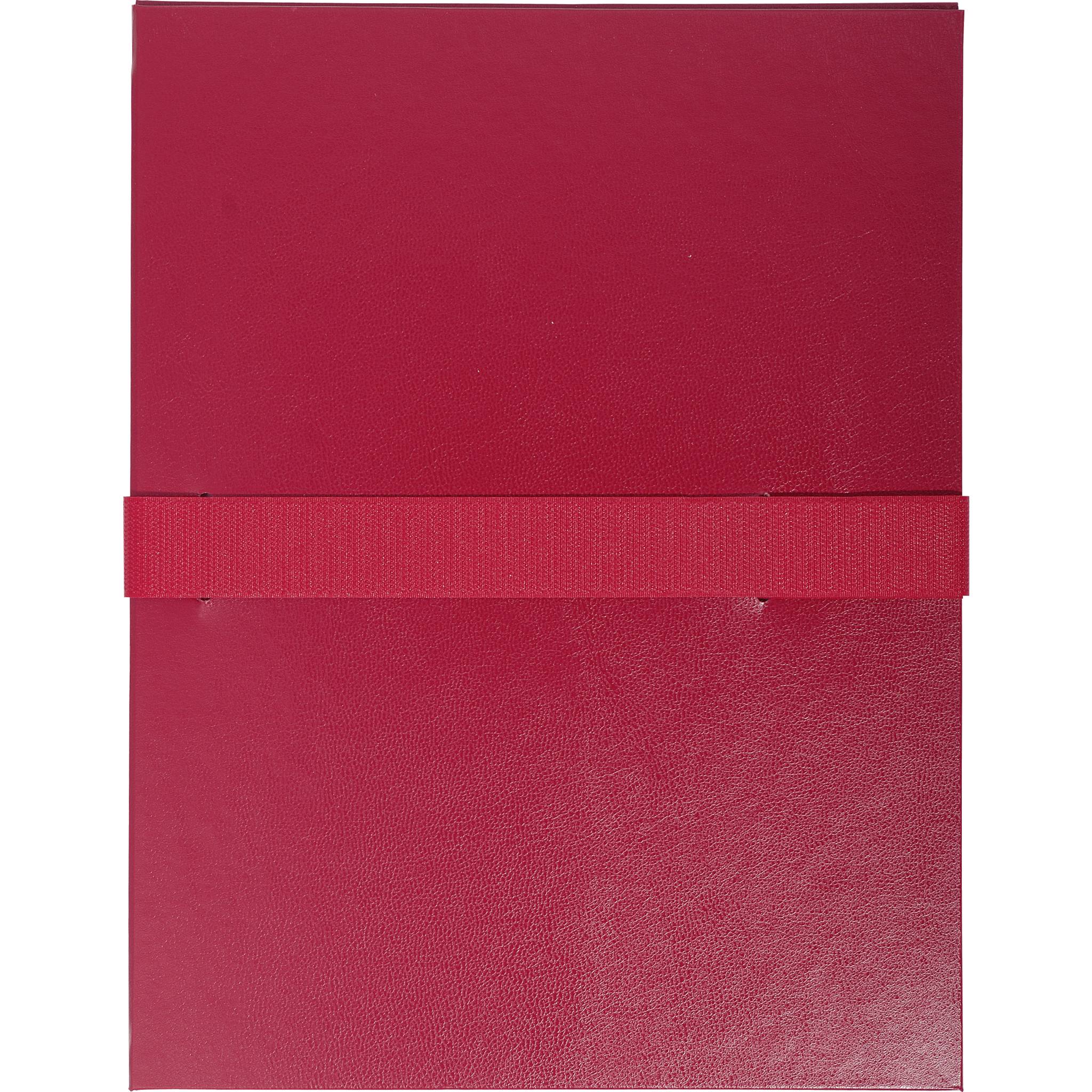 Exacompta 10x Dokumentenmappe dehnbar 1 Klappe Balacronbezug A4 Bordeauxrot 624E