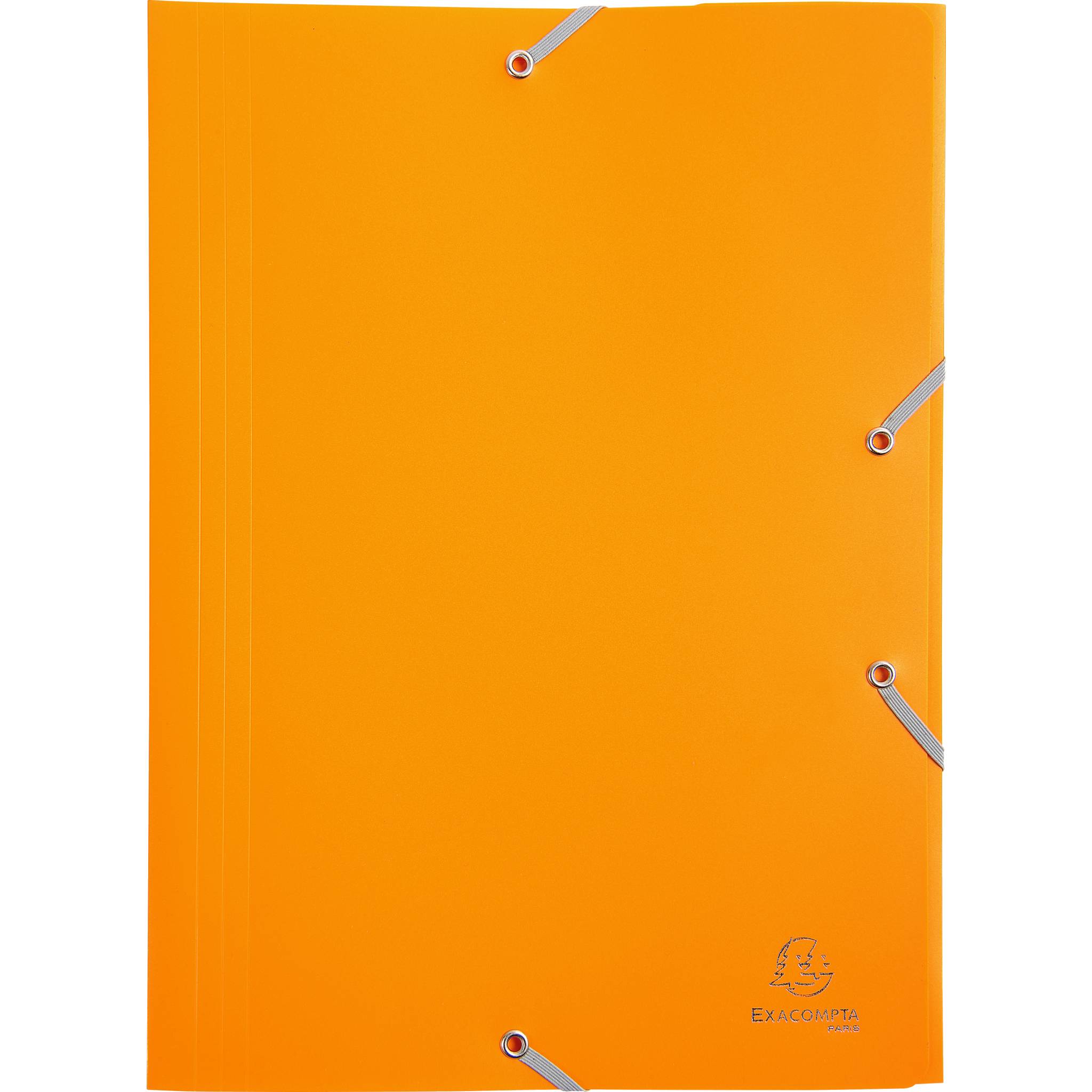 Exacompta 30x Sammelmappe +Gummizug 3 Klappen PP 400µ Eco A4 Gelb 55909E