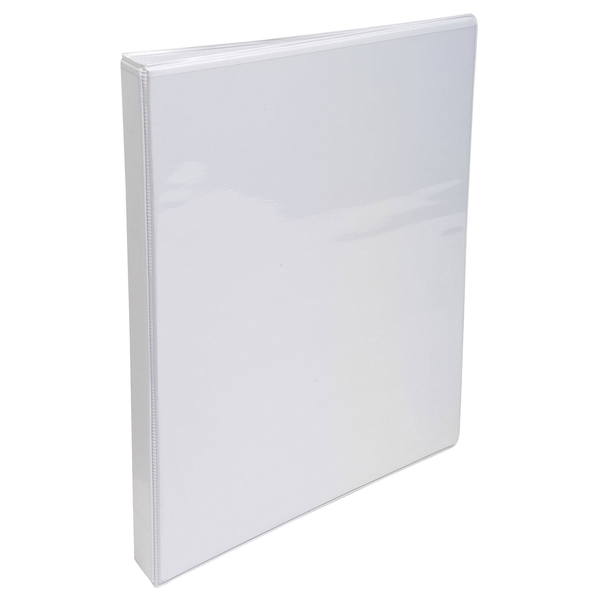 Exacompta 10x festes Ringbuch 2 Ringe in D-Form 20mm Rücken 40mm A5 Weiß 51021E