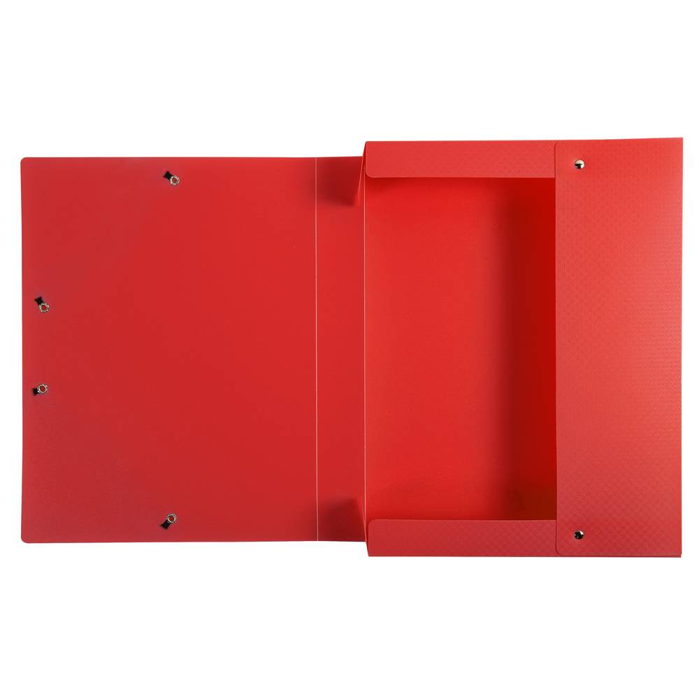 Exacompta 8x Archivbox PP 700µ blickdicht, Rücken 40mm, A4, Rot, 59785E