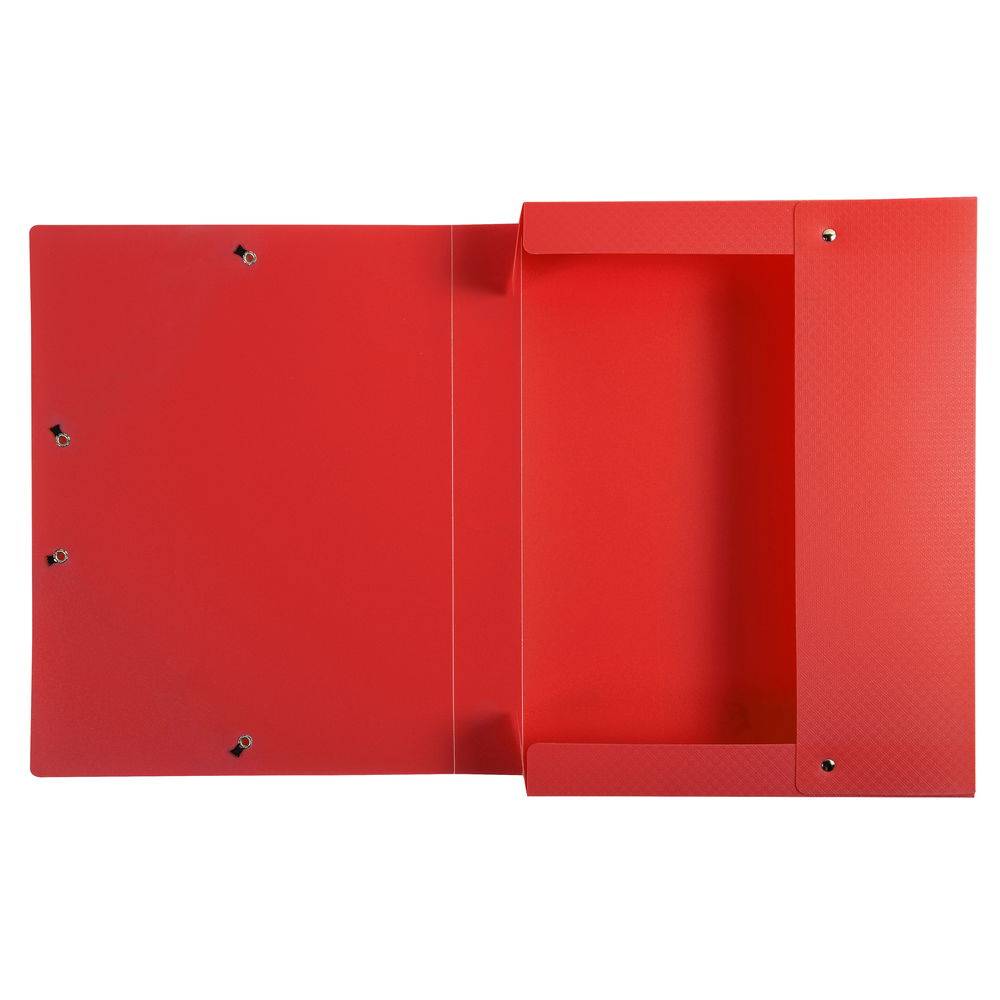 Exacompta 8x Archivbox PP 700µ blickdicht, Rücken 40mm, A4, Rot, 59785E