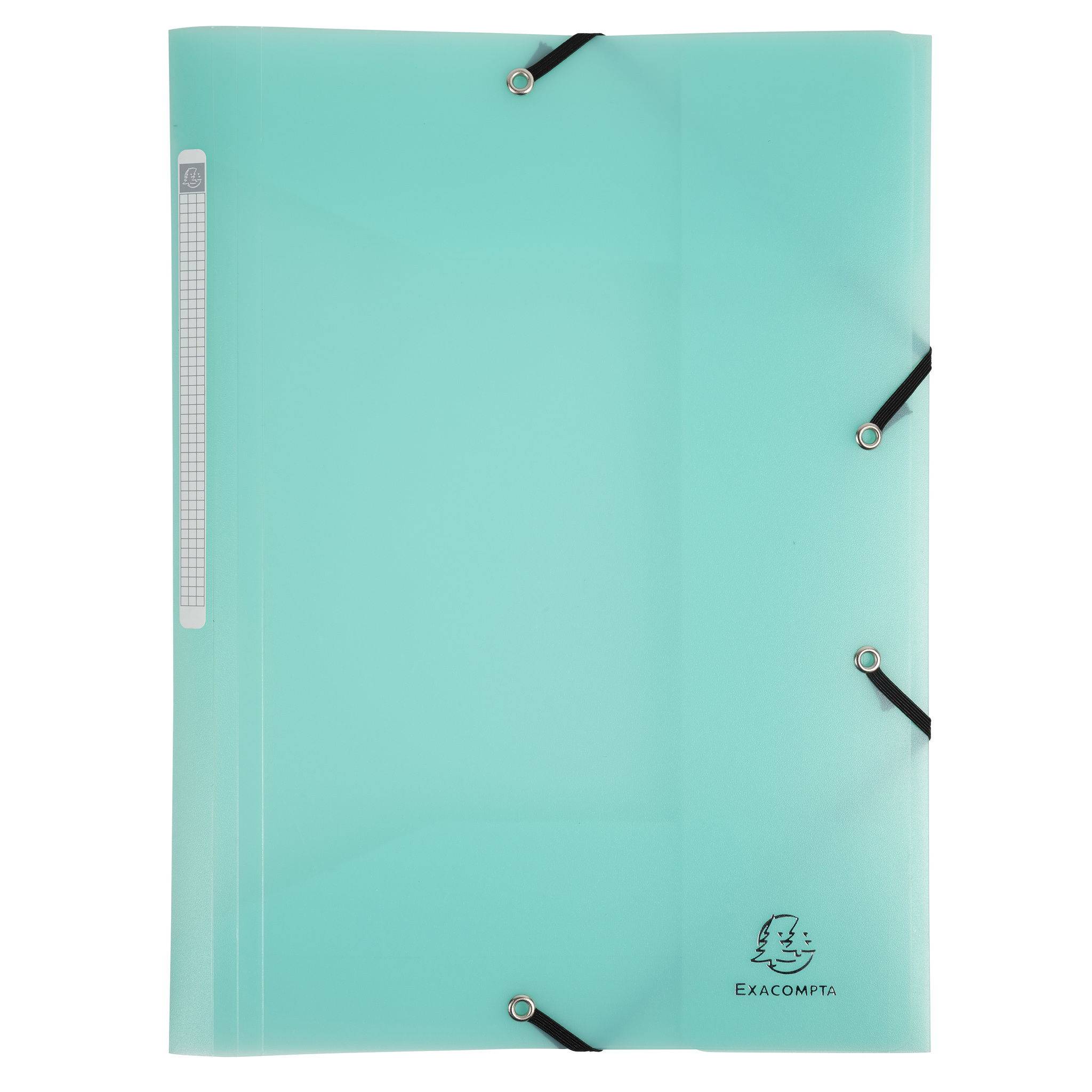 Exacompta 25x Sammelmappe A4 + Gummizug, 3 Klappen, PP, sortiert, 55170E