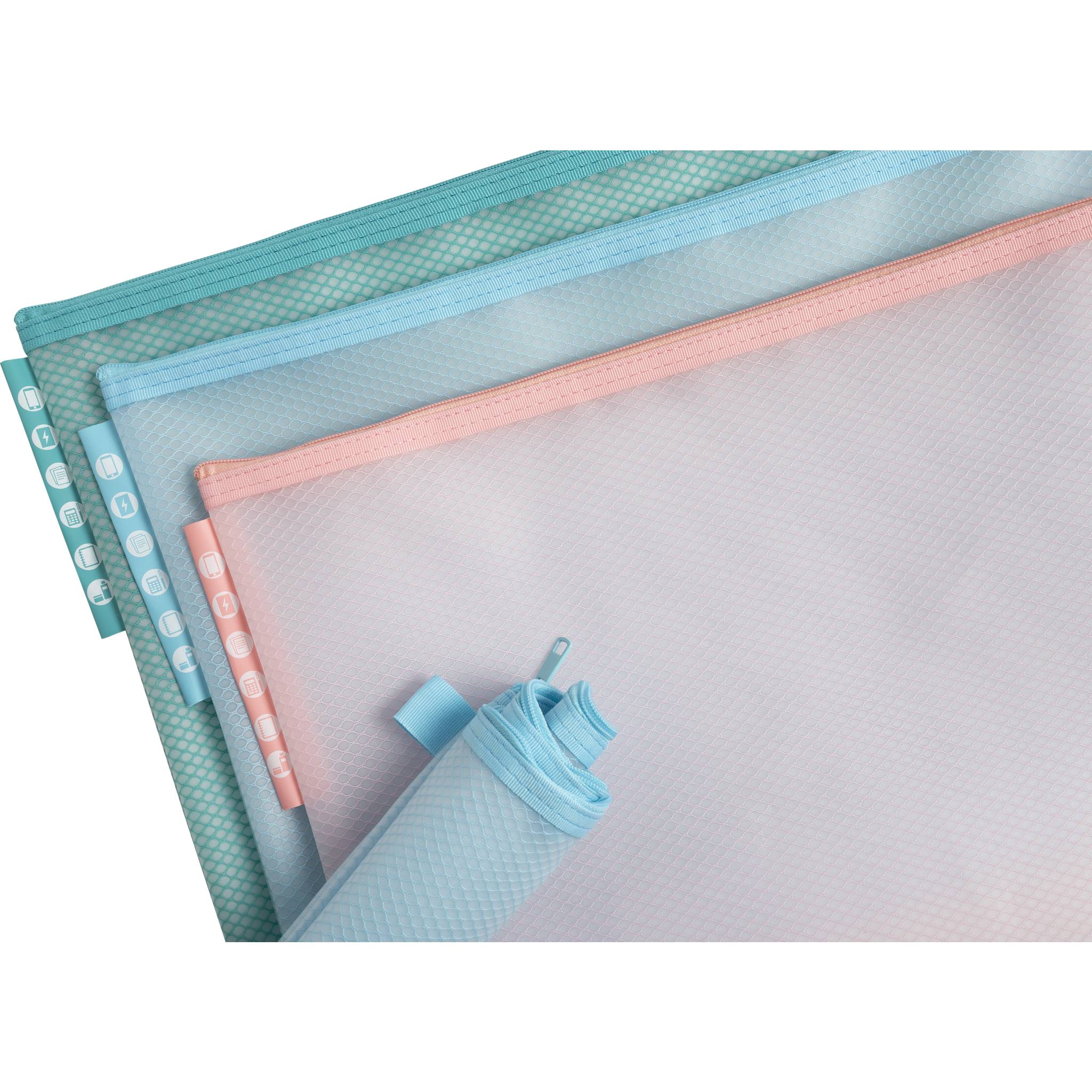 Exacompta 12x Hüllen/Etui A4 weichem Kunststoff, sortiert, 37150E