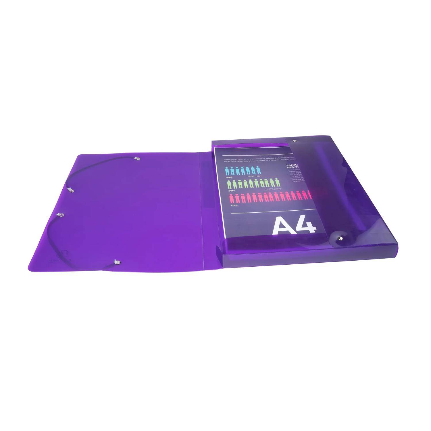 Exacompta 4x Archivbox Polypropylen, Rücken 40mm, PP, A4, sortiert, 59780E