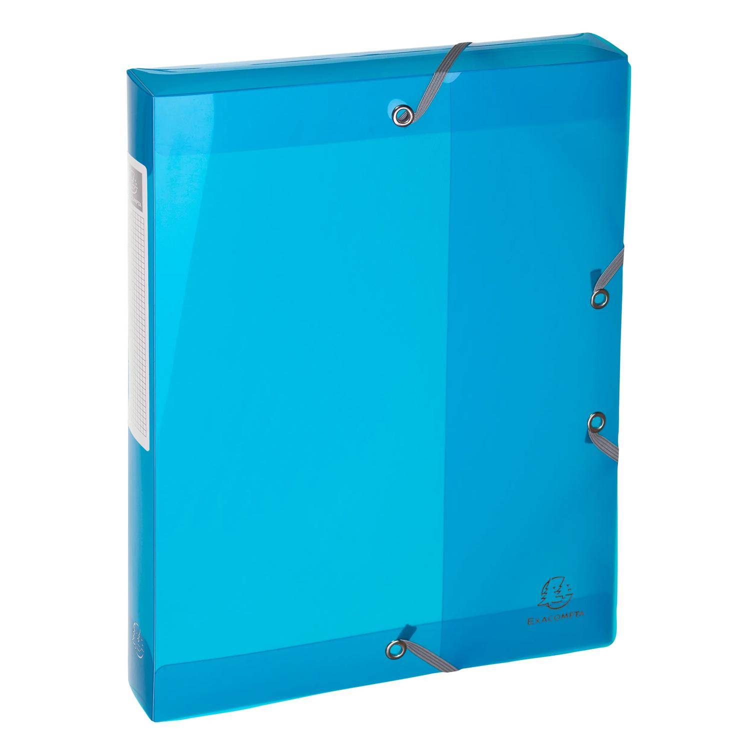 Exacompta 4x Archivbox Polypropylen, Rücken 40mm, PP, A4, sortiert, 59780E