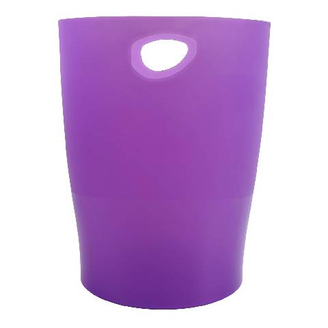 Exacompta 8x Papierkorb Ecobin, 15 Liter, Chromaline - Violett - 45319D