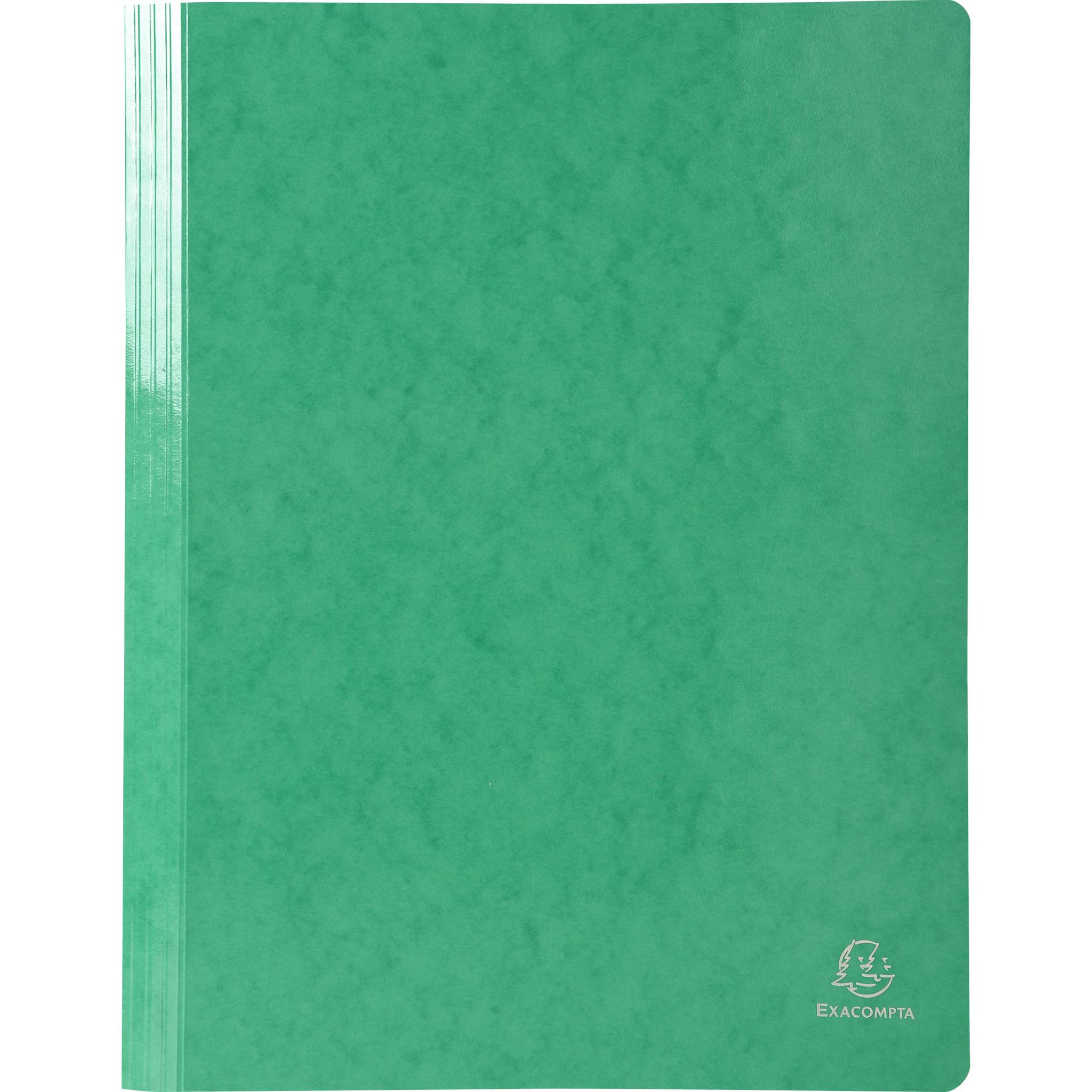 Exacompta 25x Schnellhefter Colorspan Krt., 355g/m2, A4, Dunkelgrün, 380815B