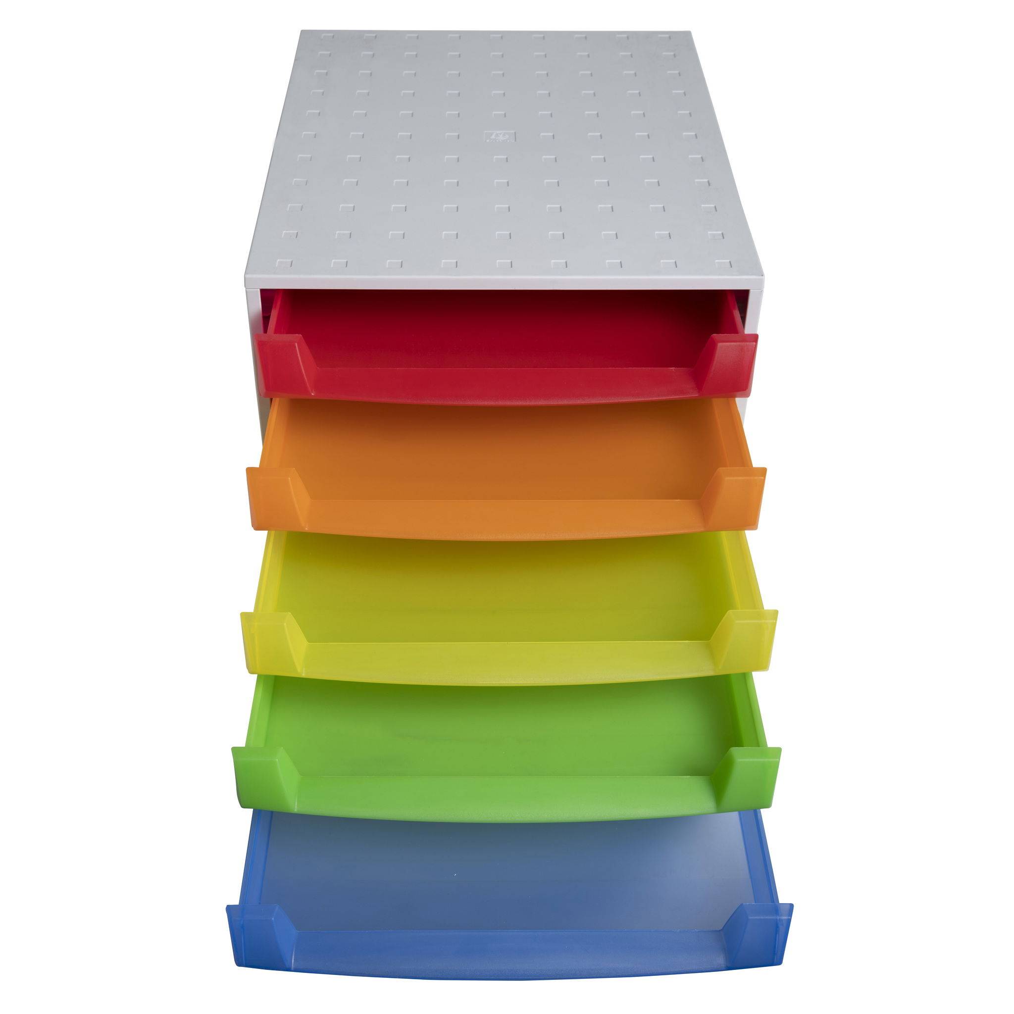 Exacompta Schubladenbox THE BOX, 5 offene Schubladen, , Regenbogen, 221098D