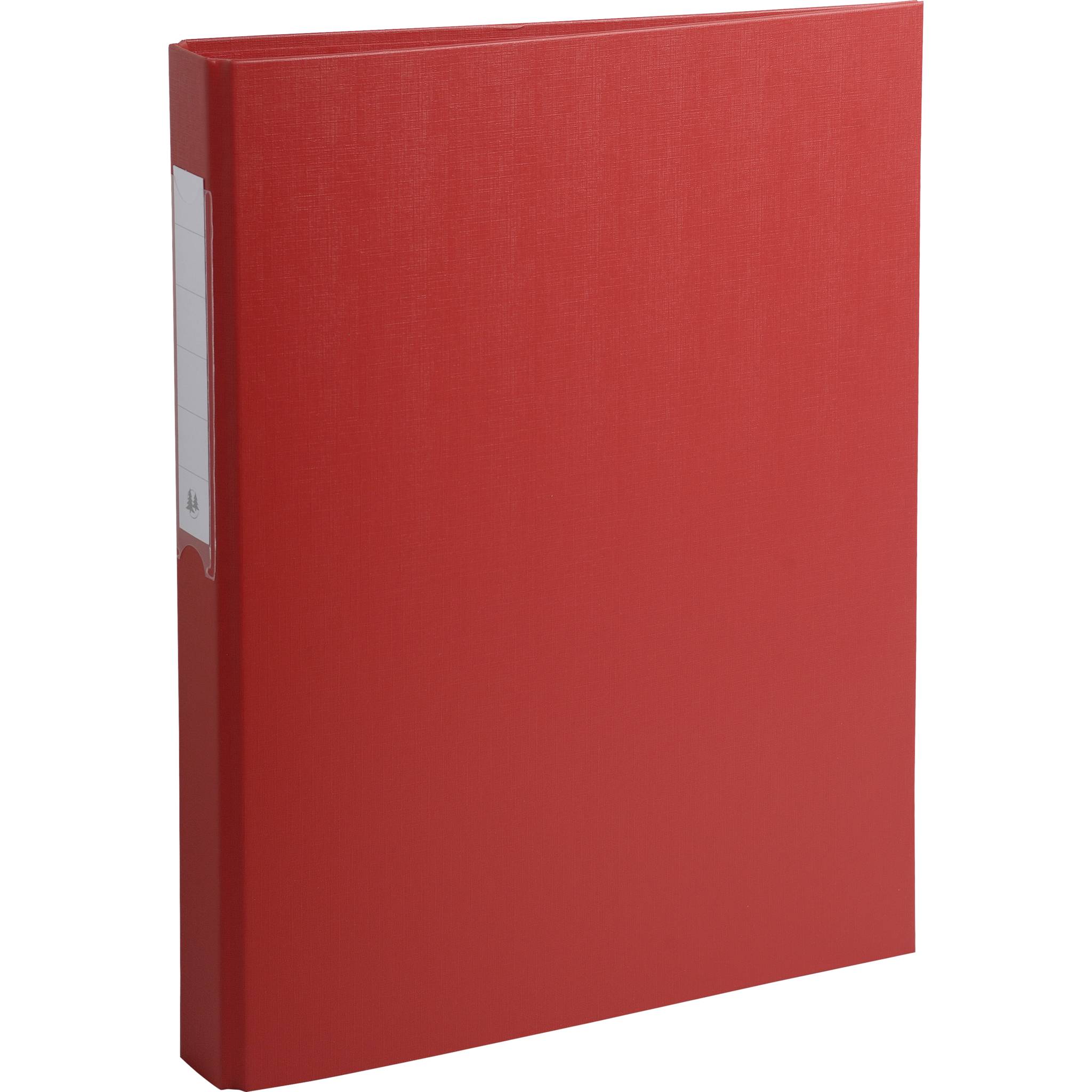 Exacompta 10x Ringbuch Karton 18mm PP 2Ring 25mm rund Rücken 40mm A4 Rot 54385E