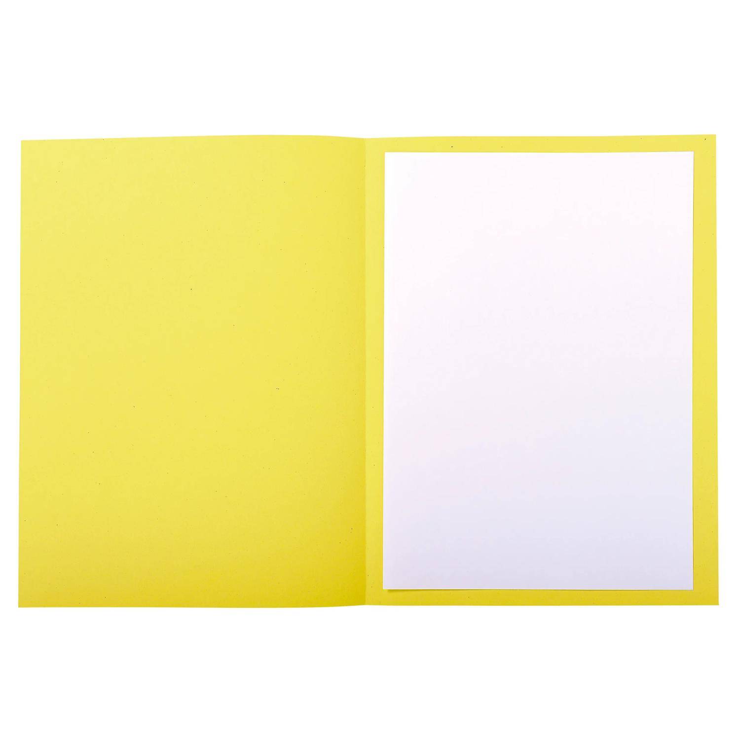 Exacompta 5x Pack 50 Aktendeckeln mit Index, RC, A4 , - Gelb - 435005E