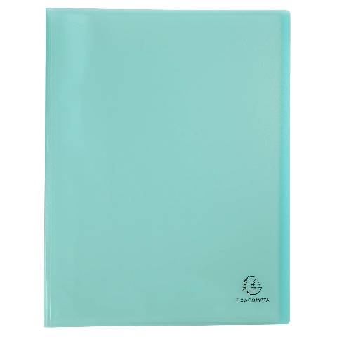 Exacompta 10x Sichtmappe A4 mittelfestem PP, 40 Hüllen, Pastellgrün, 88473E