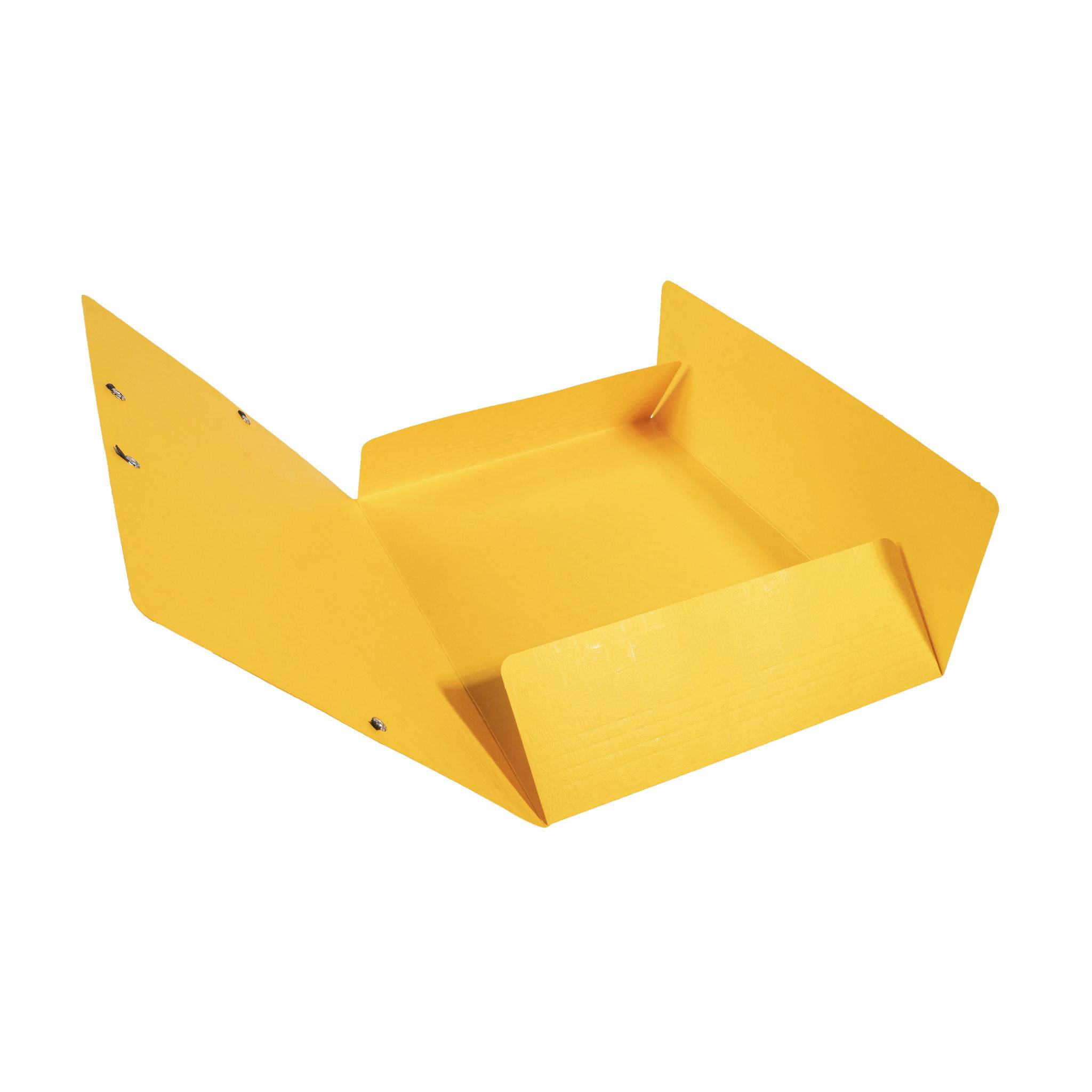 Exacompta 50x Sammelmappe + Gummizug, 3 Klappen Karton, 425g/qm A4, Gelb, 55759E