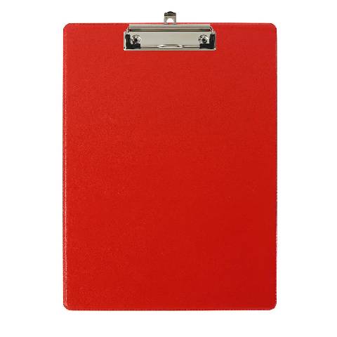 Exacompta 10x Klemmbrett mit Hülle - Format 23x32cm für A4 - Rot - 19295E