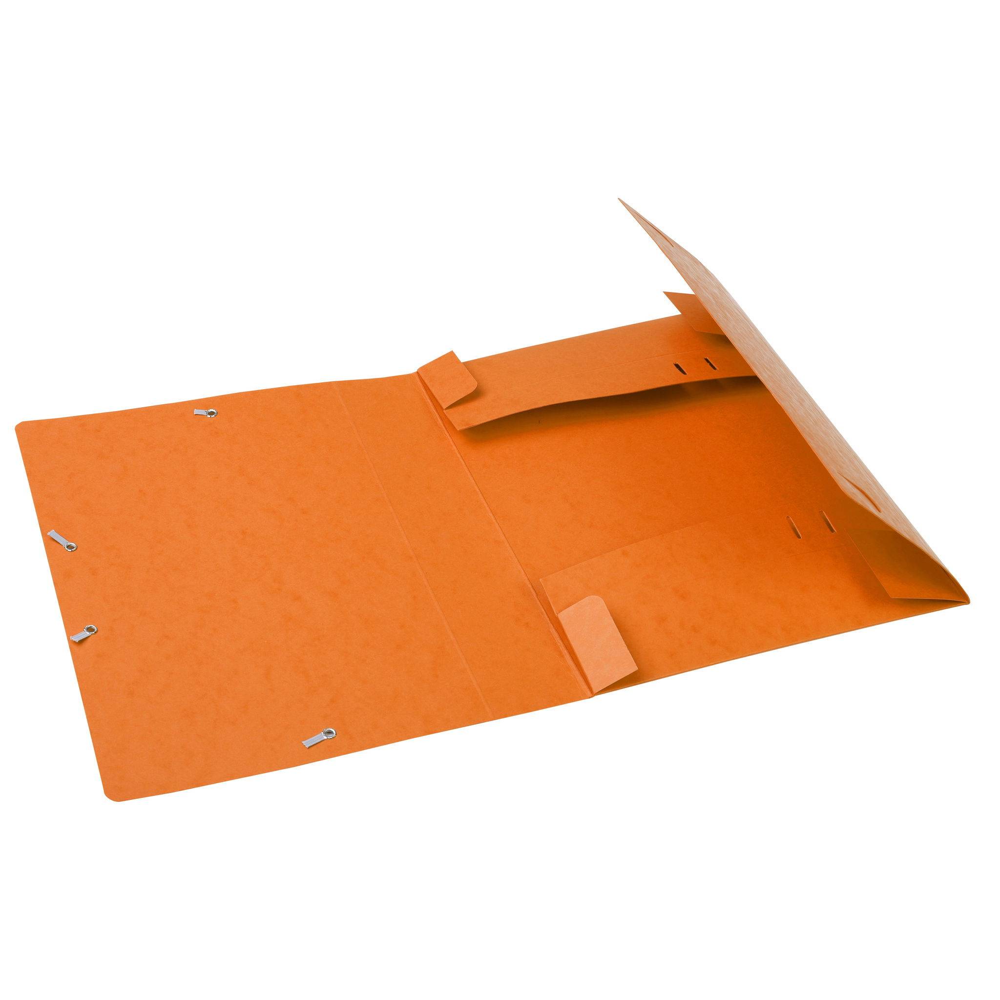 Exacompta 10x Archivbox Rücken 60mm Karton +3 Klappen Gummizug A4 Orange 16017H