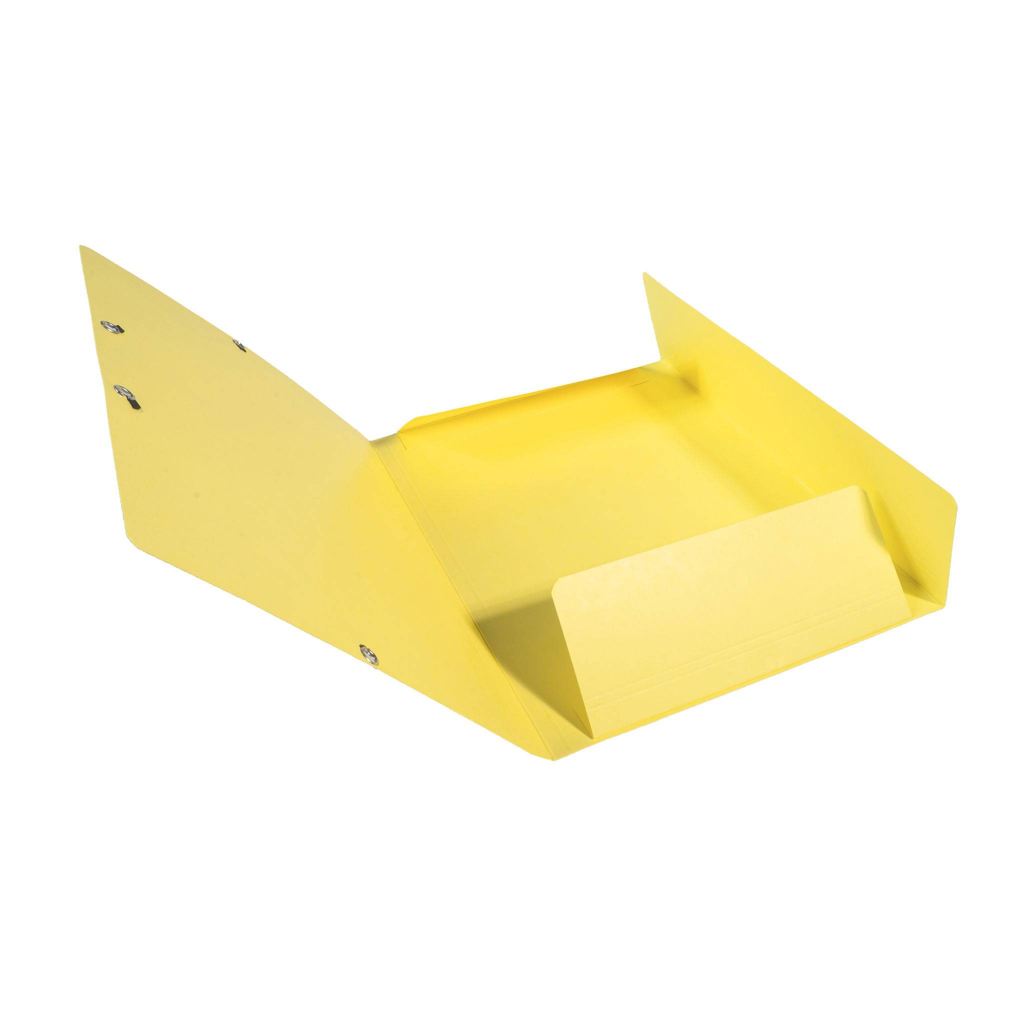 Exacompta 25x Sammelmappe +Gummizug 3 Klappen Karton A4 Zitrusgelb 55529E