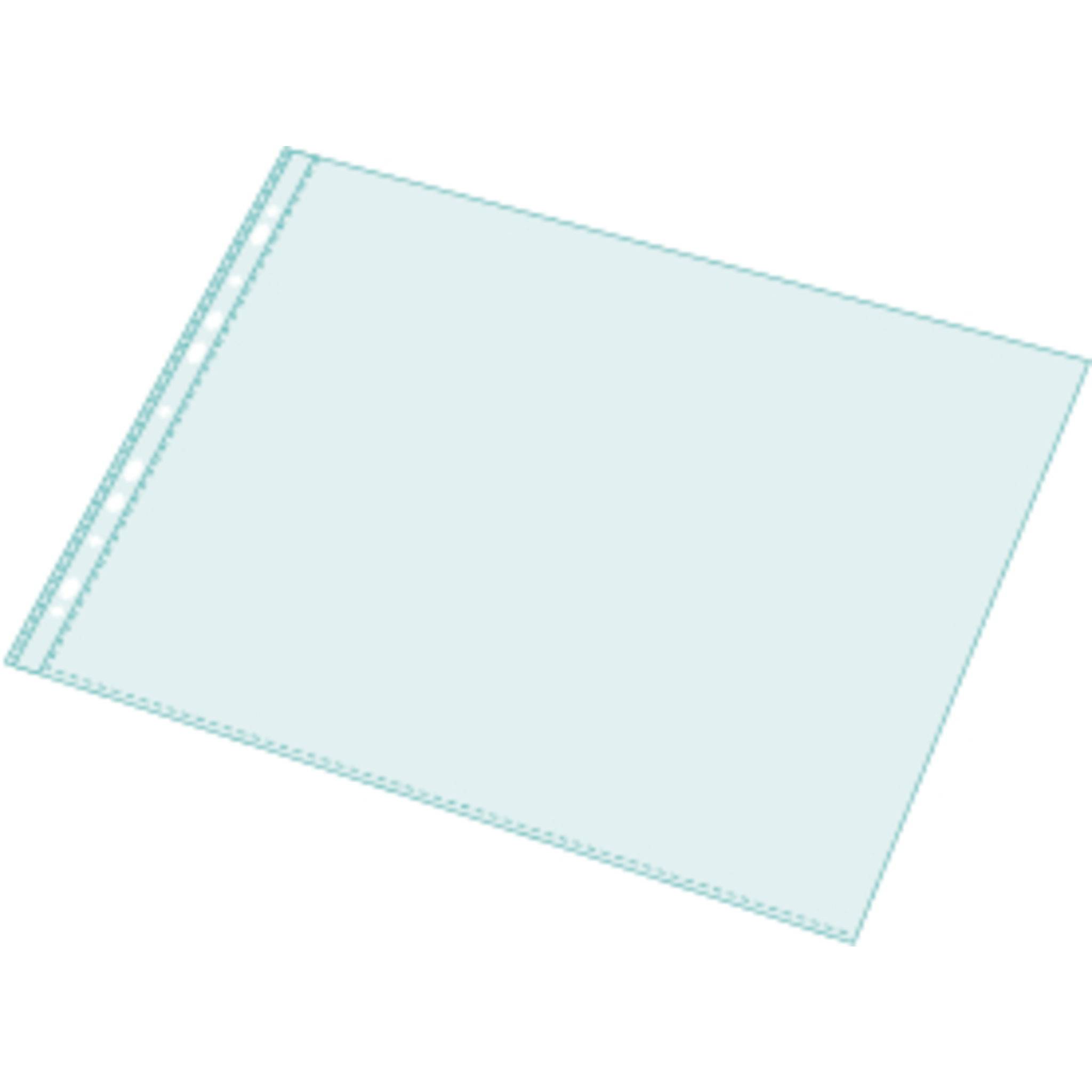 Exacompta 5x 10er perforierter Prospekthüllen PP glatt 55µ A3 Kristall 5934E