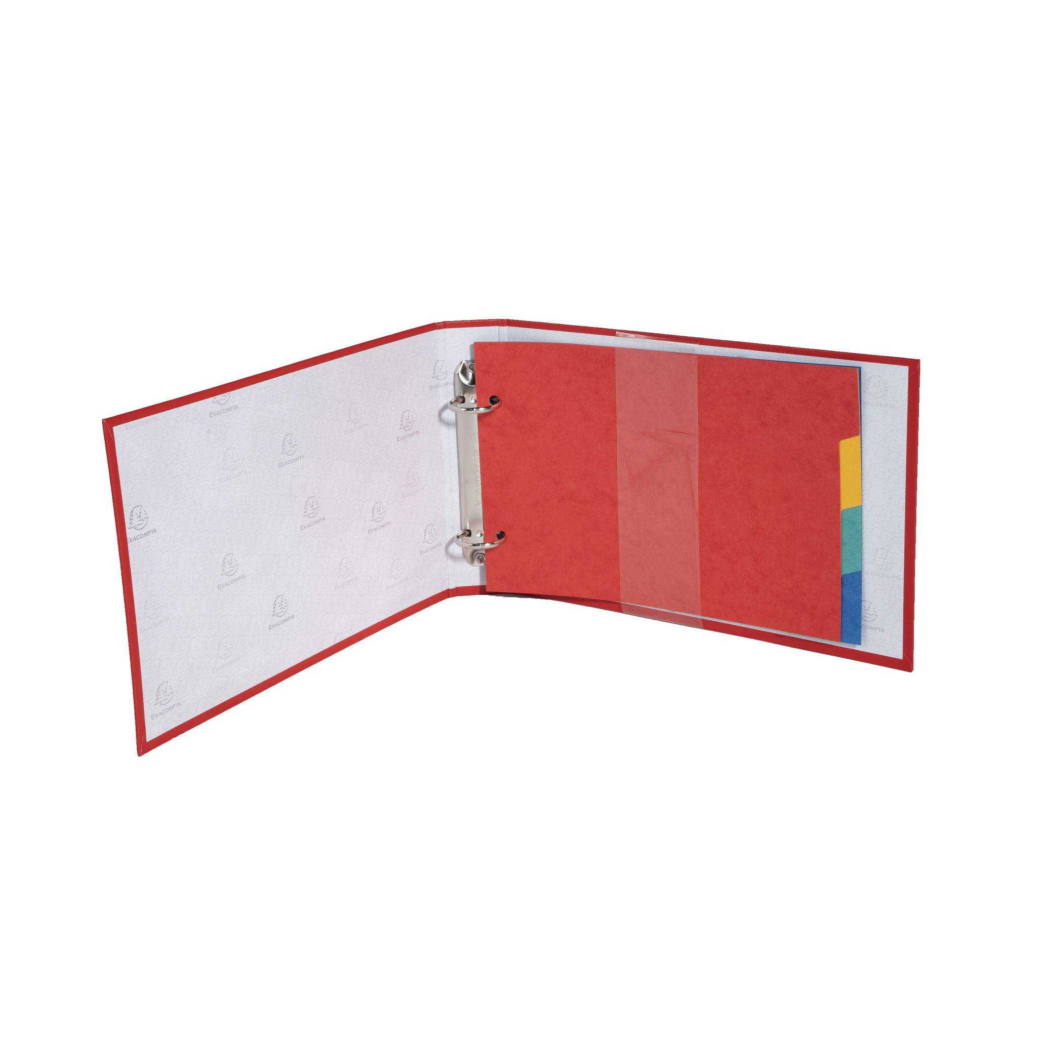 Exacompta 10x Ringbuch PP, 2 Ringe 25mm, für DIN A5 - Farben sortiert - 51060E