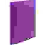Exacompta 54197SE 25x Ringbuch aus PP 500µ mit 2 Ringen 15mm, Rücken 20mm, blickdicht, für Format DIN A4 - Violett