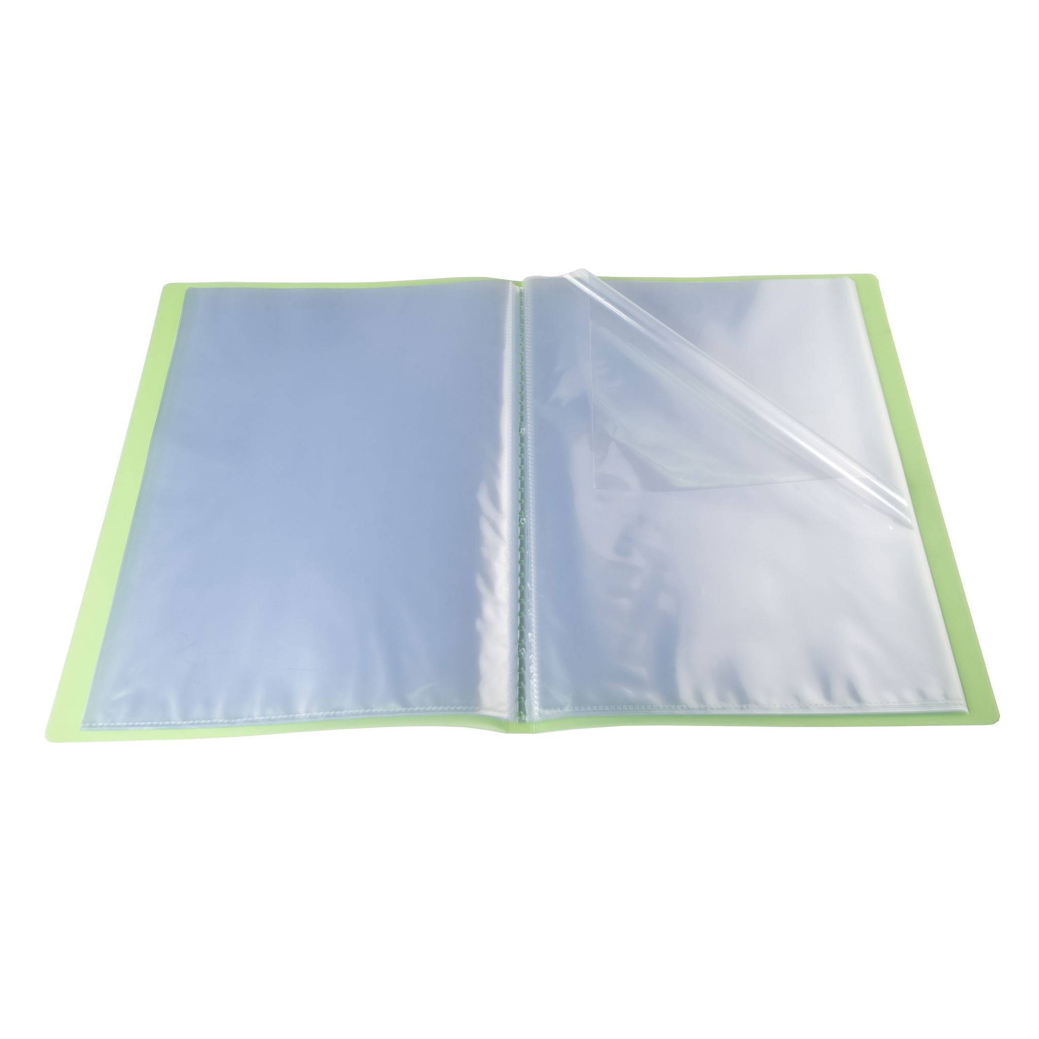 Exacompta 12x Sichtmappe PP 500µ + 30 Hüllen , A4, Grün, 85363E