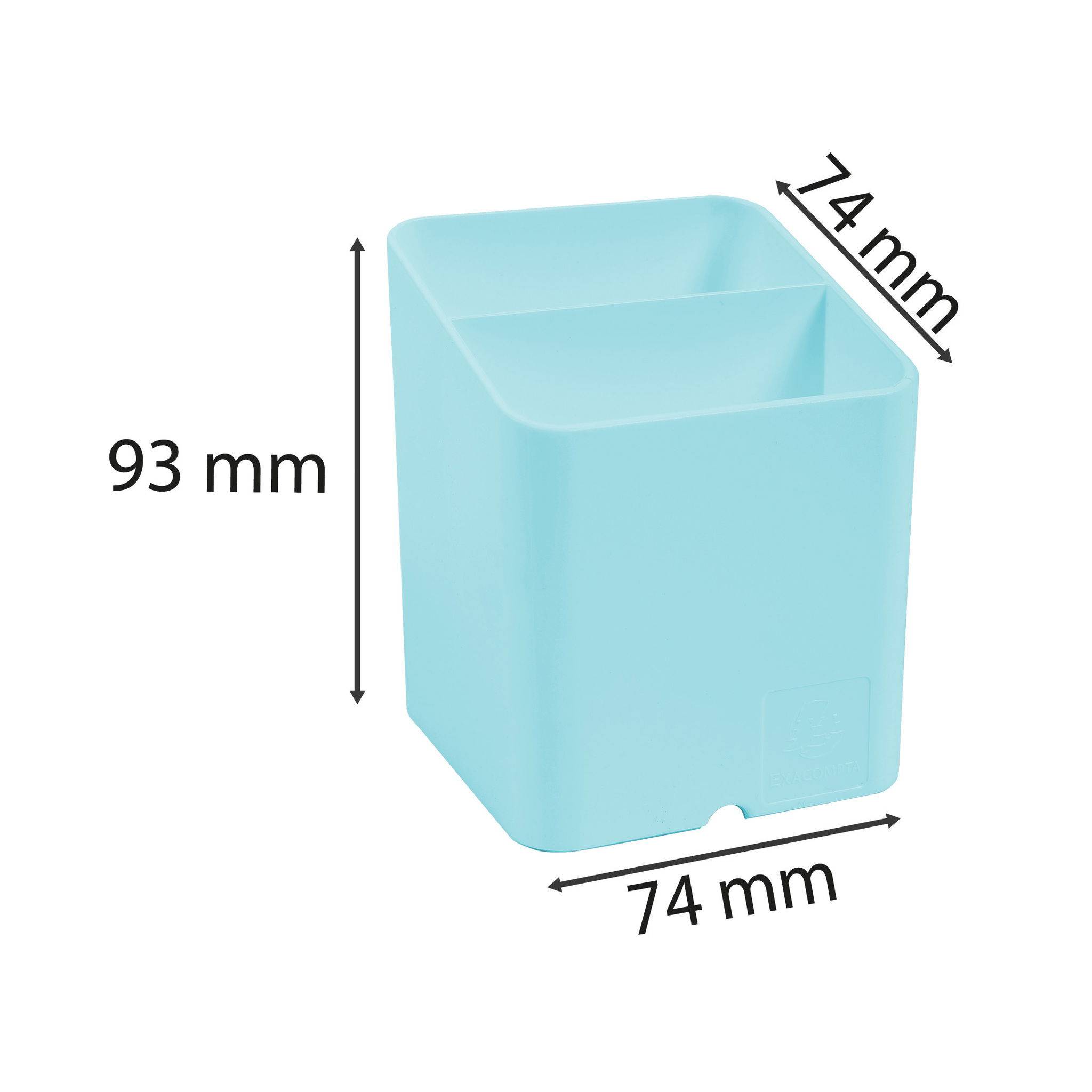 Exacompta 10x Stifteköcher PEN-CUBE, Aquarel - Pastellgrün - 67763D