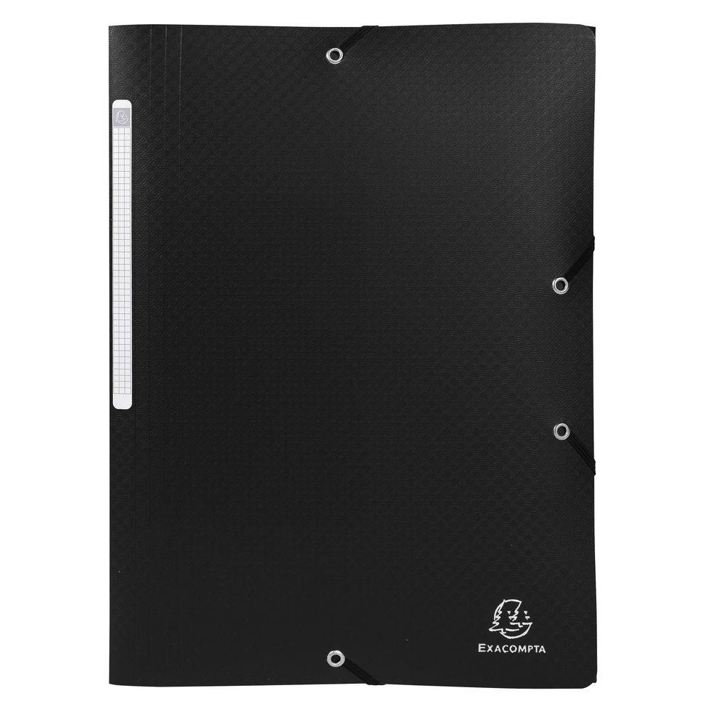 Exacompta 25x Sammelmappe +3 Klappen Gummizug PP 400µ A4 sortiert 55800E