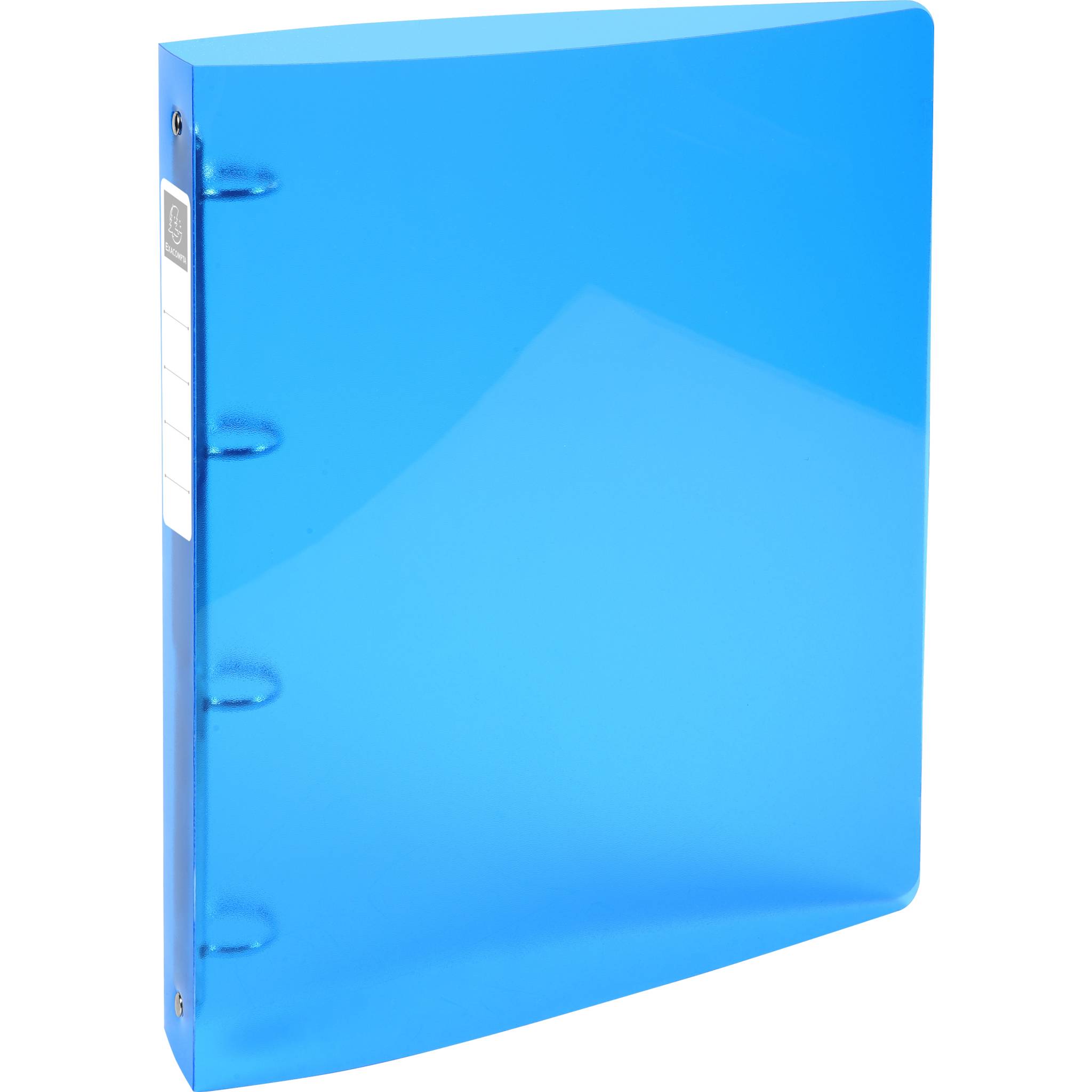 Exacompta 10x mittelfestes Ringbuch 4 Ringe PP 700µ PP- A4 Maxi Hellblau 51772E