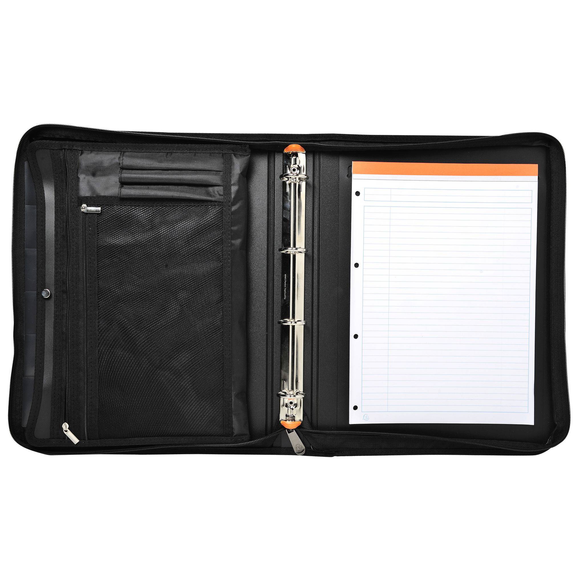 Exacompta 5x Konferenzmappe 4 Ringen 30mm Rücken 27x36cm A4 Schwarz 55634E