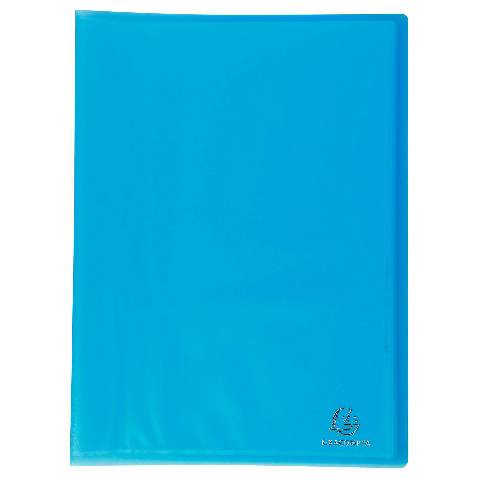 Exacompta 12x Sichtmappe PP 500µ + 40 Hüllen , A4, Türkis, 85468E