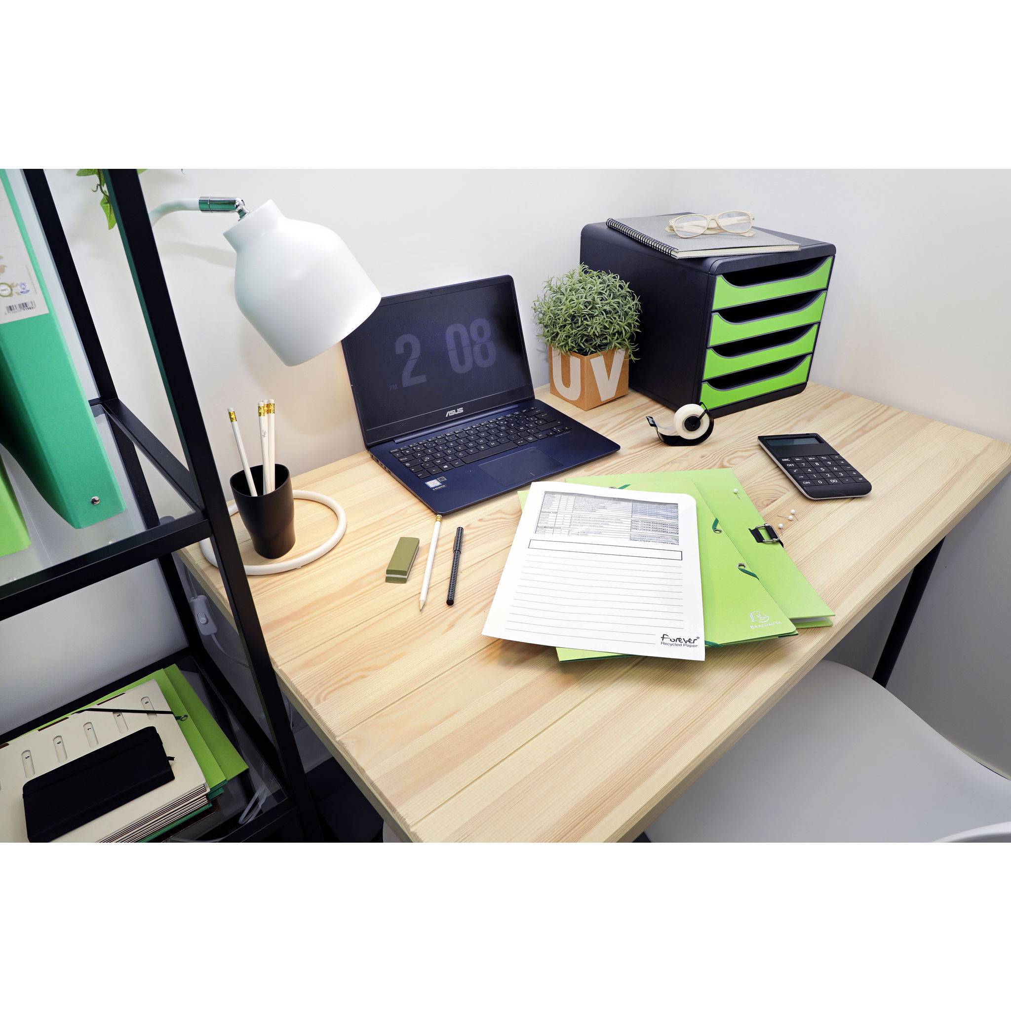 Exacompta 10x Stifteköcher ECOPEN - Schwarz - 676014D