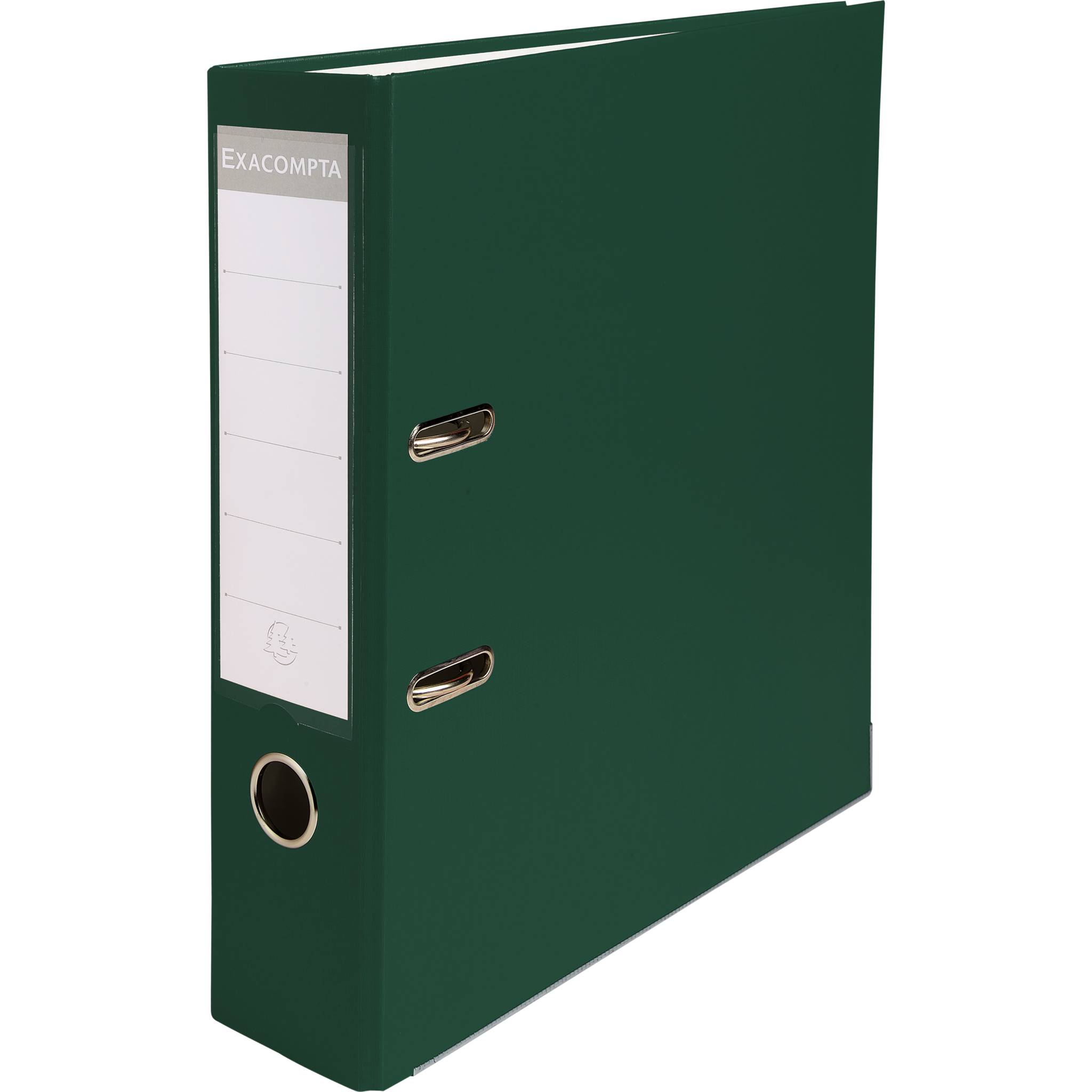 Exacompta 20x Ordner PP + 2 Ringen, Rücken 75mm, 318x284 mm A4, Grün, 918405B